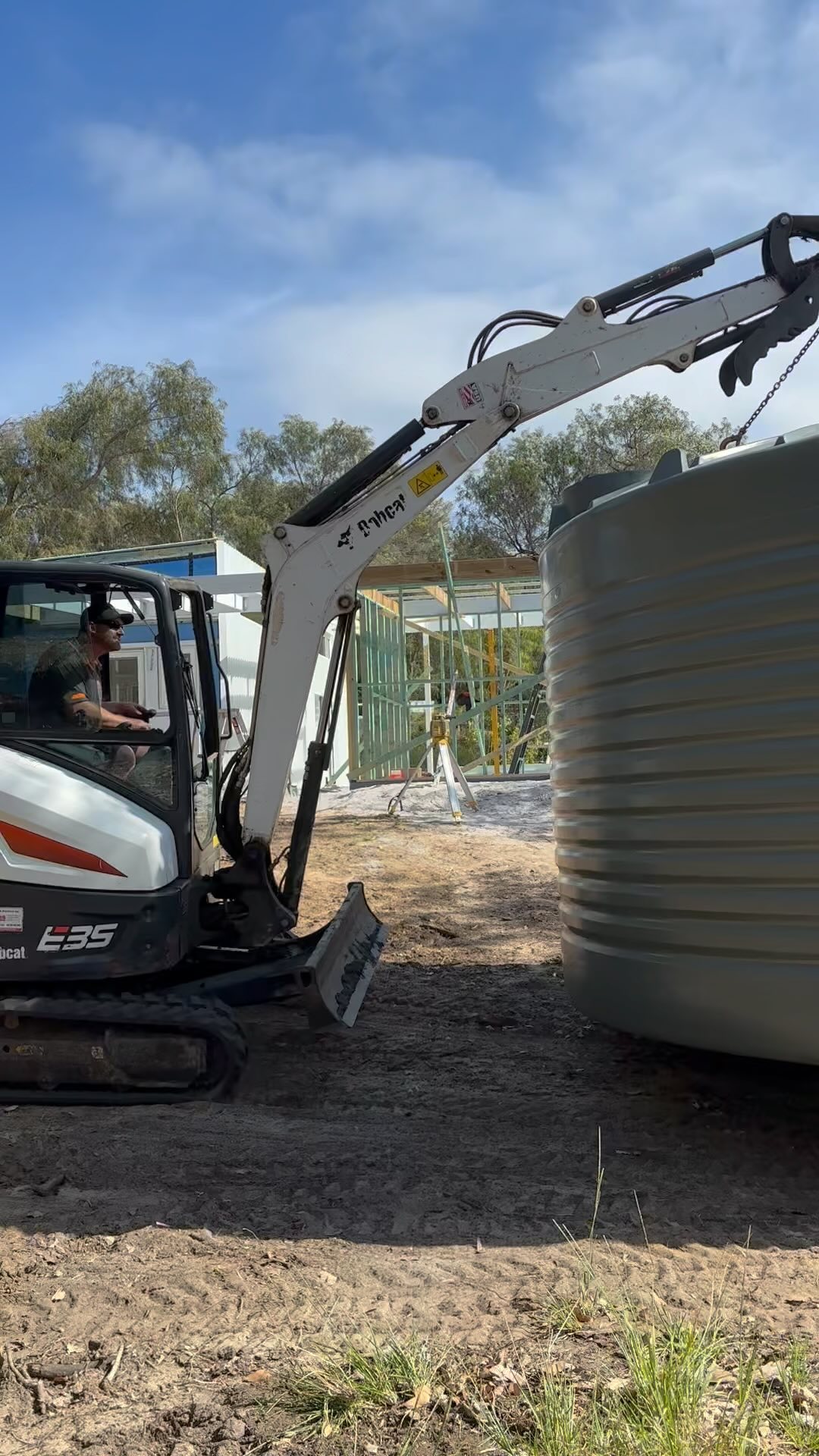 The key to sustainability is making use of what we already have. Capturing and storing your own rainwater for personal use is a game-changer! 🌧️💧 Join us as we install a poly water tank and take a step towards a greener future. #EcoLiving #SustainableSolutions #RainwaterHarvesting”
