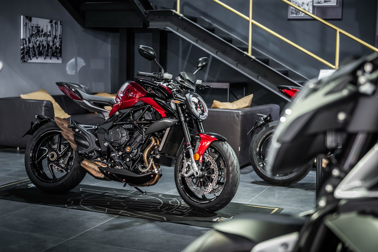 This beauty is waiting for you at our showroom. Take the Brutale 800 RR home today. Special offer available.
Give us a visit and explore the MV Agusta motorcycles. For our location and contact please visit our website: www.mvagusta.ae / www.wheelsofarabia.ae
#wheelsofarabia #mvagustauae #mvagusta #mvagustamotor #motorcycleart #Brutale800RR #Dubai #Abudhabi #UAE #UnitedArabEmirates