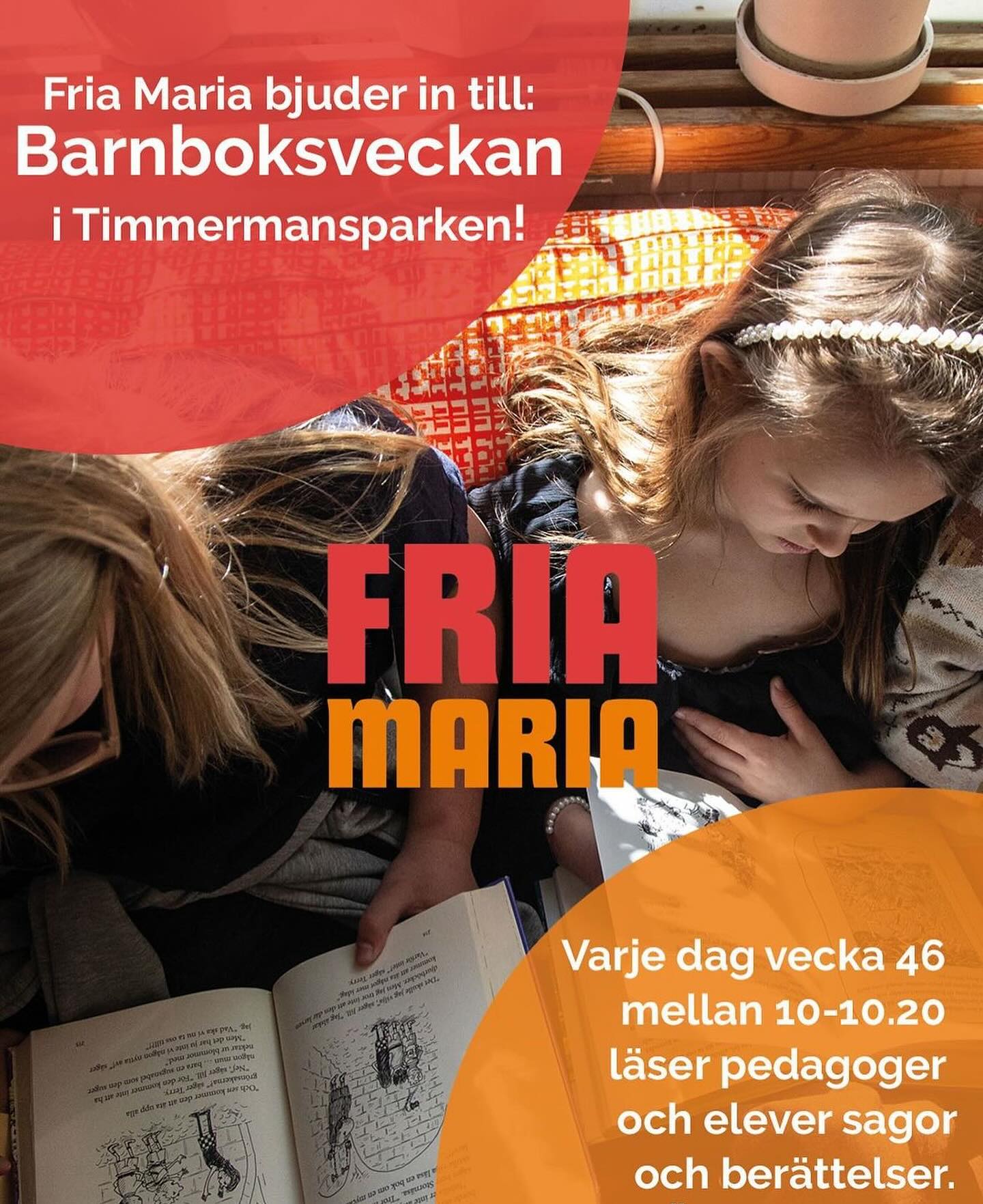 Så var Barnboksveckan igång! Varje dag läser vi barnböcker. Och i Timmis läser vi för de förskolebarn som är där och vill lyssna!