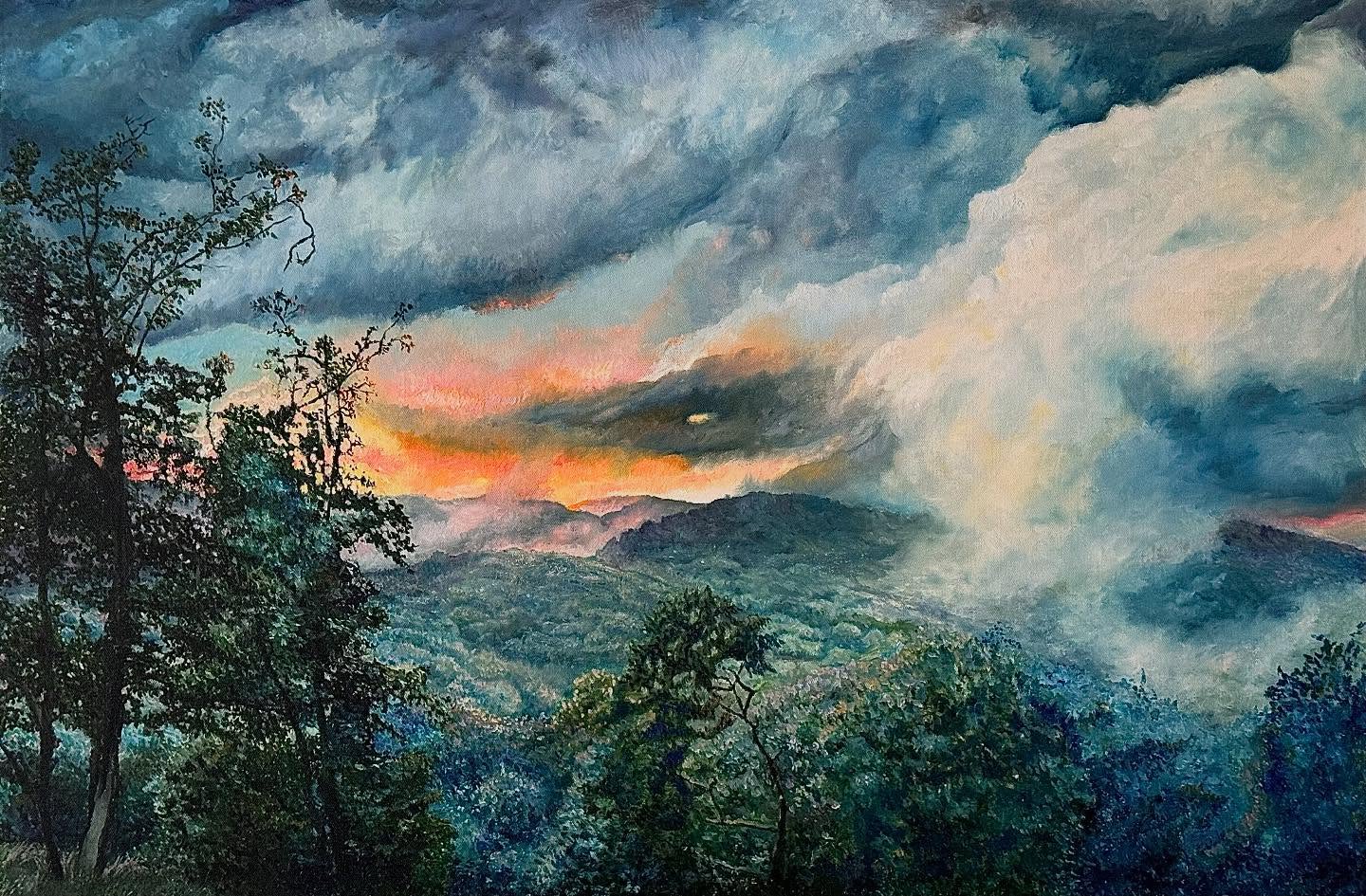 An older painting re-captured. Oil on Canvas. #oilpainting #artist #artist #artsy #artcollector #artoftheday #arts #painting #sunset
