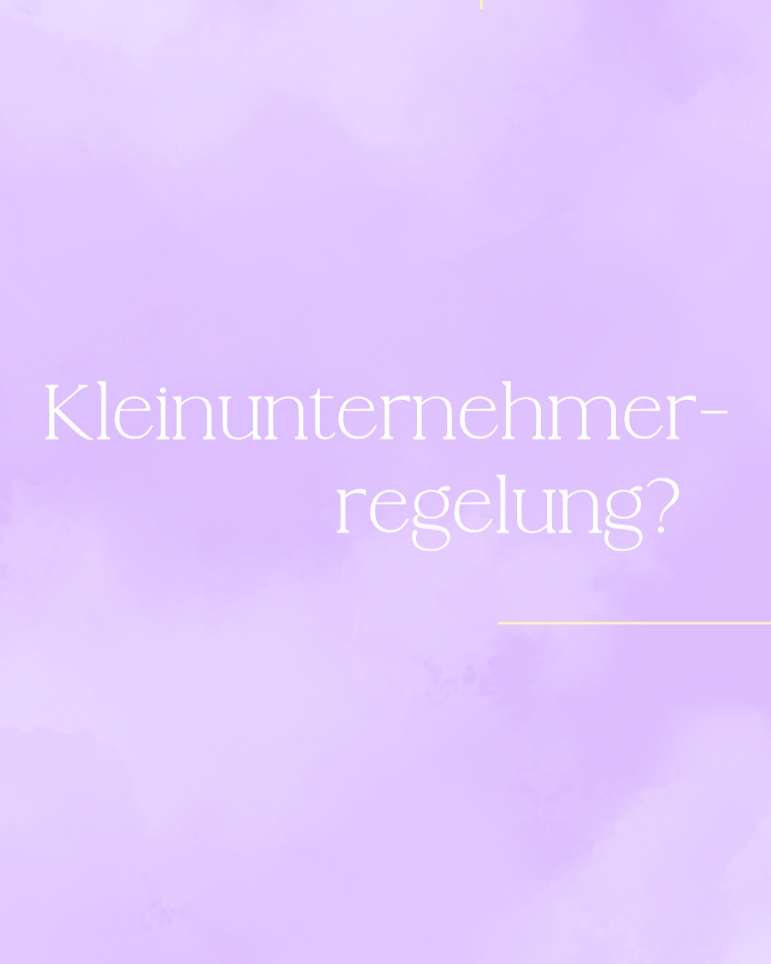 Kleinunternehmerregelung ja oder nein?
Kennst du die Fakten zur Kleinunternehmerregelung und wusstest Du, dass man sogar darauf verzichten kann?
Hier erfährst Du alles wichtige was Du dazu wissen musst.
Speicher Dir diesen Beitrag um die Infos später schnell für Dich wieder abrufbar zu machen und folg mir gerne für mehr 💜
