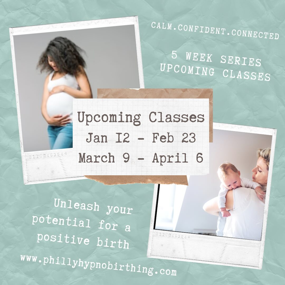 Winter and spring classes are set! Who is ready? 💃🙋♀️
Sign up for my next #hypnobirthing class to learn:
✔️how to eliminate fear and tension during birth
✔️how to have a smoother and calmer birth
✔️ how your partner and birth team can better support you during labor
✔️ how to connect deeper to your baby during pregnancy and beyond
✔️how to prepare your mind and body for birth
✔️ how to transform from anxious to peaceful for the birth of your baby… and more!
Visit www.PhillyHypnoBirthing.com or follow the link in my bio!
I hope to start this beautiful journey of meeting your baby with you!
#hypnobirthingclass #childbirtheducation #phillybirthclass #empoweredbirth #loveyourbirth #phillyhypnobirthing