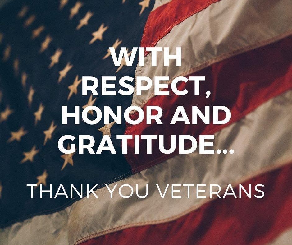 Thank you so very much to all the brave men and women whom have served our great nation. Our family honors and appreciates you this day and everyday.