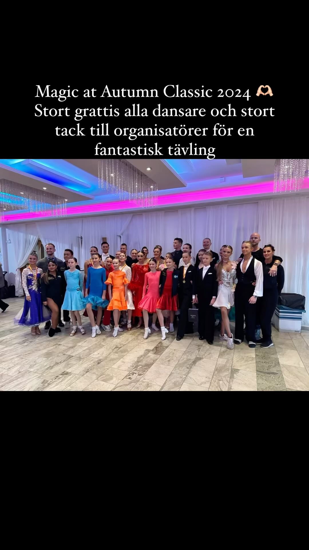 Magic at Autumn Classic 2024 🫶🏻
Stort grattis alla dansare och stort tack till organisatörer för en fantastisk tävling @alemanadk @tony_irving_ @by_jura @valentina_lundin_ @standard_latin_tiodans_dsf @svenskadanssportforbundet
