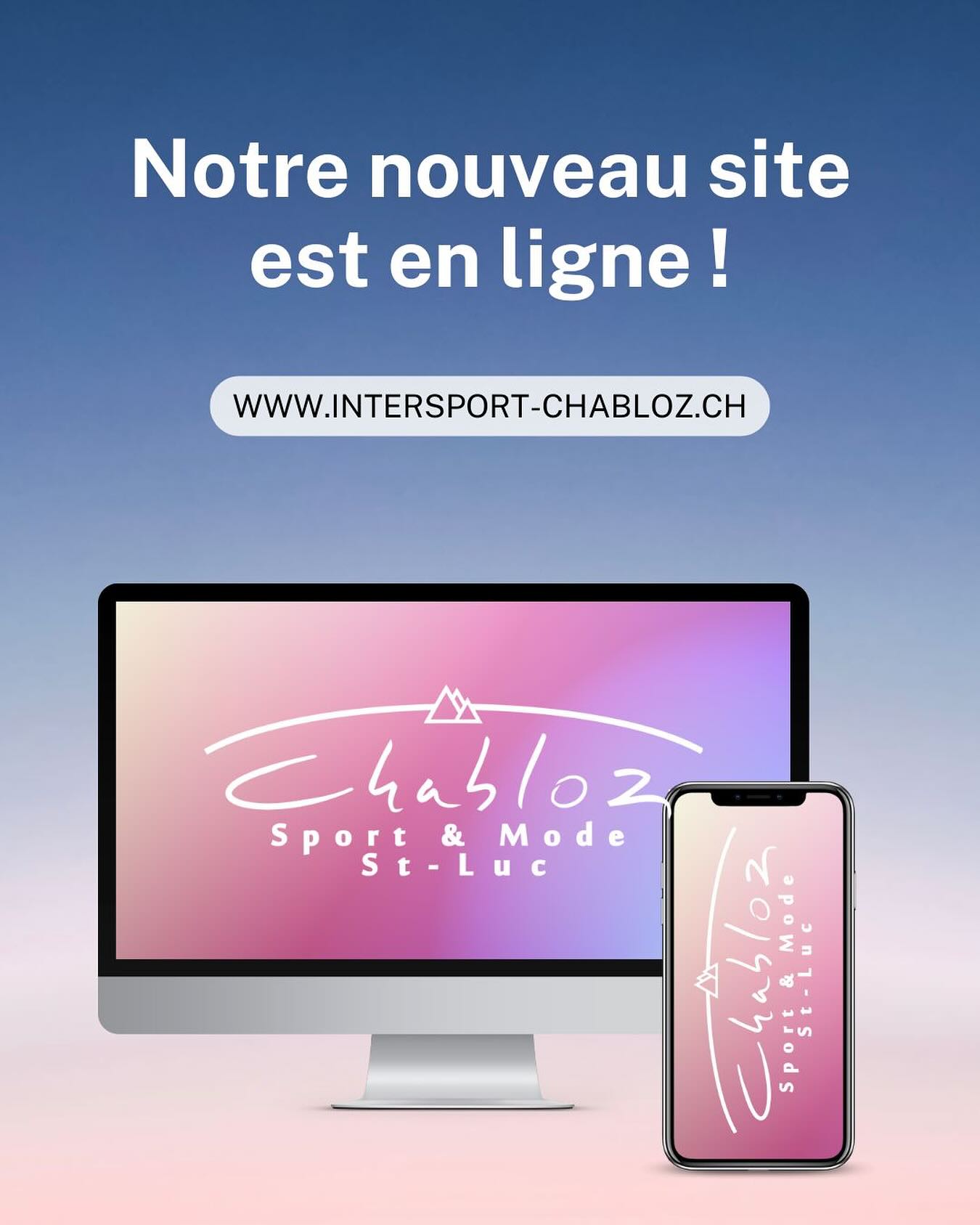 🎉 Notre site fait peau neuve ! 🎉
Découvrez un espace entièrement repensé pour mieux vous servir ! Rencontrez notre équipe, explorez nos marques partenaires et découvrez tout ce qu’il faut savoir sur notre clinique skis pour un matériel toujours au top. Et bien sûr, la réservation en ligne de votre matériel est toujours là pour vous faciliter la vie avant d’attaquer les pistes ! 🎿✨
👉 C’est par ici : https://www.intersport-chabloz.ch 👈
Allez faire un tour et dites-nous ce que vous en pensez ! Prêts pour une nouvelle saison ? ❄️🔥