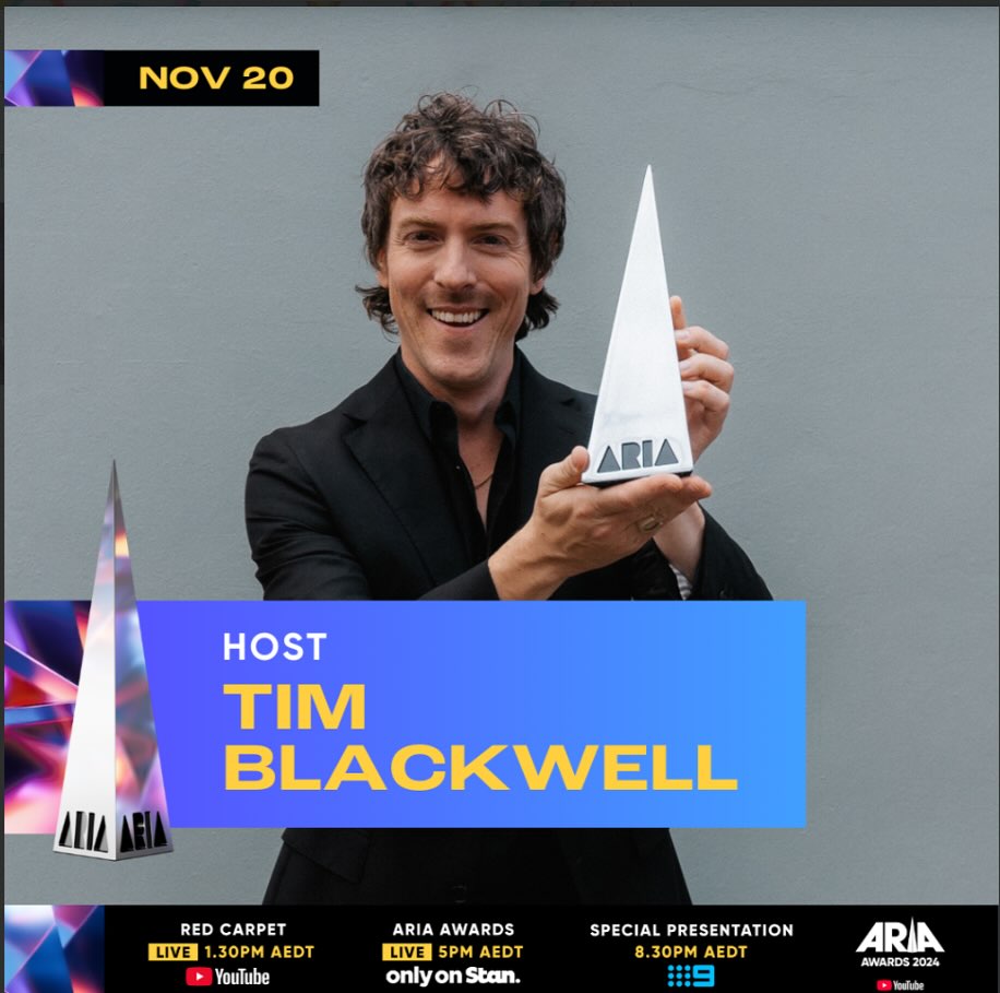 Look who is hosting the ARIA Awards @tblack81