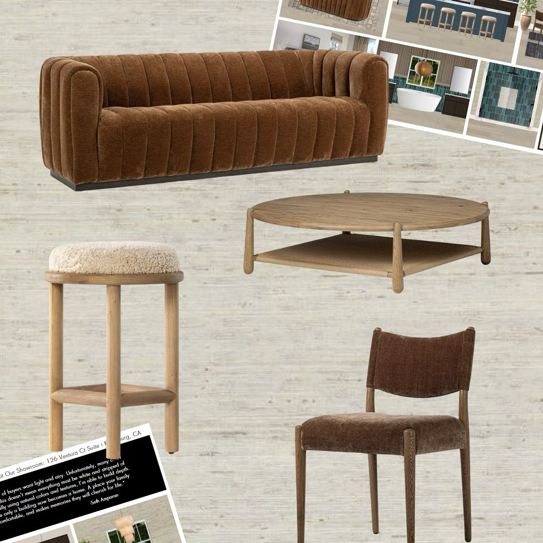 Something fun is on the horizon! We can’t share just yet, but don’t you just love these colors?!
PRICE LIST:
Sofa $2,895
Coffee table $1,875
Counter stool $625
Dining chair $510