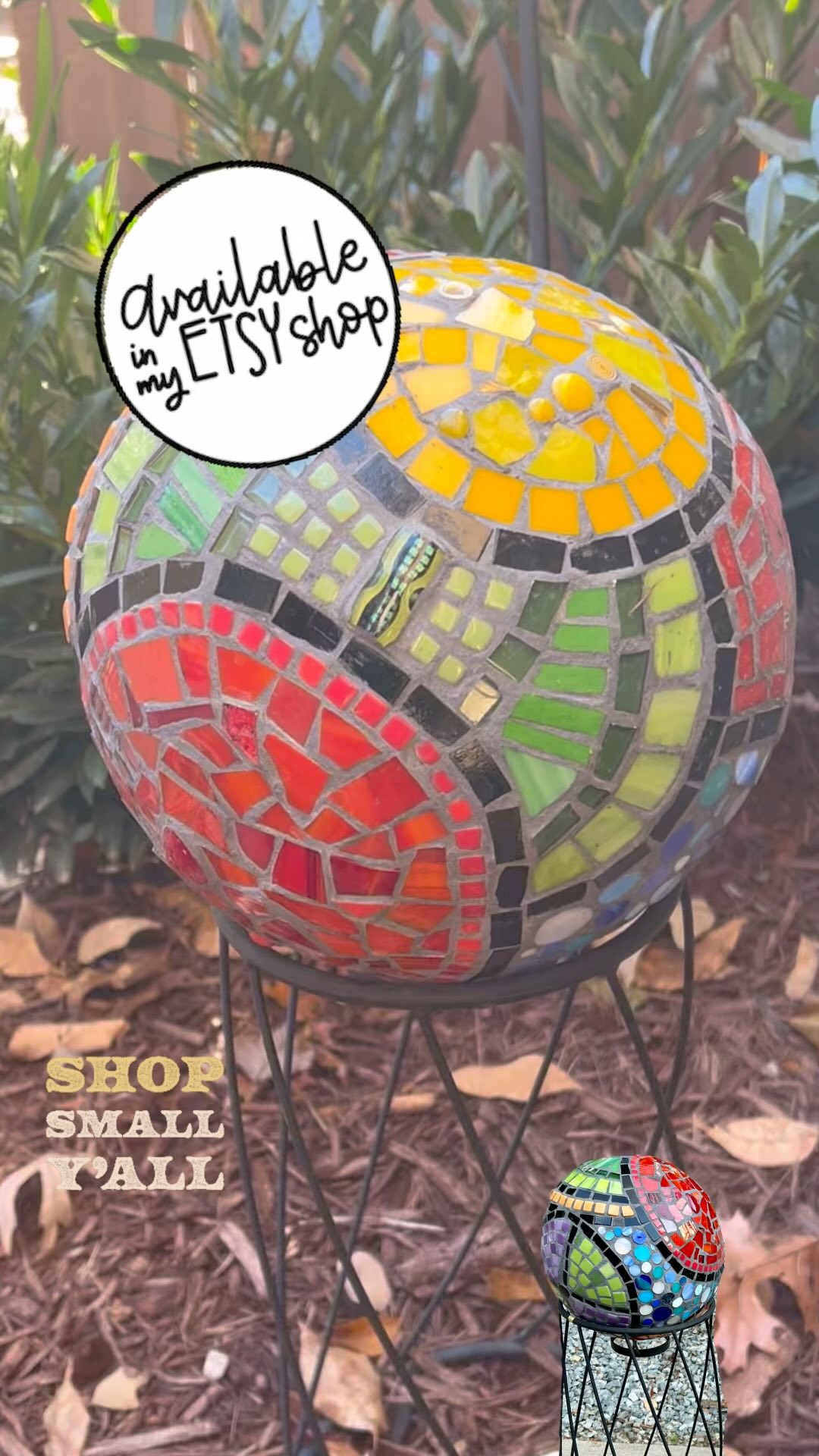 FINALLY updating my Etsy shop y’all..😅It’s been a minute I know, but thank you for your patience and continued support.😘.
Now, can’t guarantee when all items will be on there, but I will post on IG when each one gets listed.
Here’s a 10 inch Mosaic Gazing Ball for your outdoor garden. Creates happy vibes we could all use right now! More pictures on Etsy. See my link on bio. If this one doesn’t rock your world, let me know I can make you a custom piece. 🦾🙏🏽
#mosaicgazingball #mosaic #mosaicosvenecianosdeméxico #mosaicosbrasil #mosaicosartesanales #outdoormosaics #outdoorliving #mosaicsbymima #mosaicosdecorativos #supportlocal #supportlocalartists #stainedglassartist #outdoorsculptures #outdoorsculpturegarden #artedelmosaico #mosaicball #happyvibes #funart #mosaiclovers