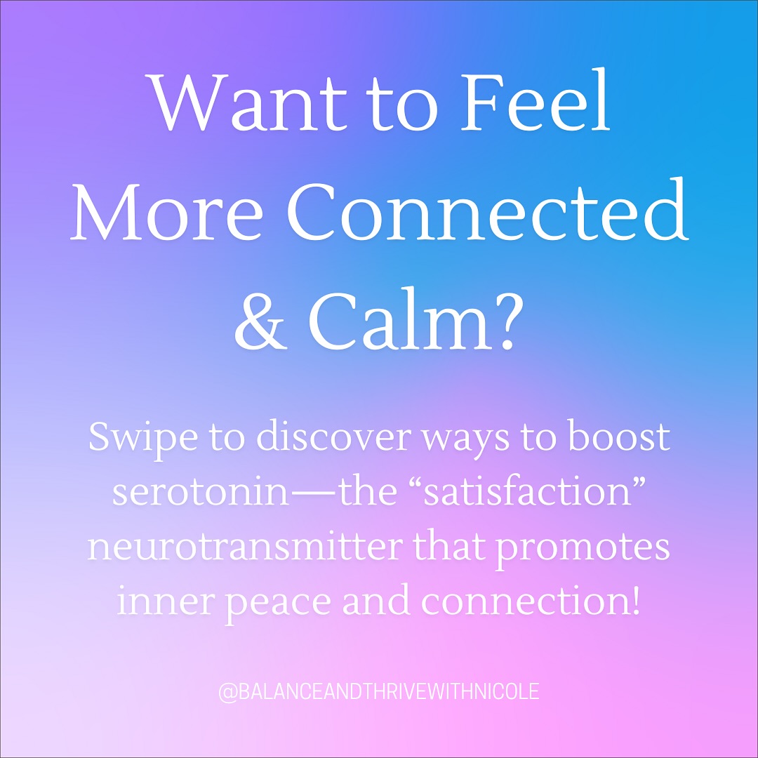 Ever wonder why a walk in nature or cuddling with a pet just feels so good? That’s serotonin at work! 🌞 Known as the “calming” neurotransmitter, serotonin helps us feel satisfied and connected, and plays a huge role in mental well-being. A recent study found that people who regularly connect with nature have 50% higher serotonin levels, which can reduce stress and lift mood.
Unlike dopamine, serotonin isn’t about seeking more, but about enjoying the here and now. Simple activities like mindful breathing, gratitude practices, and spending time with loved ones help maintain a sense of well-being.
💬 Comment on your favorite way to boost serotonin, and remember to follow, like, and share for more holistic health tips!
#serotoninboost #mindbodyconnection #natureheals #mindfulmoments #mentalwellbeing