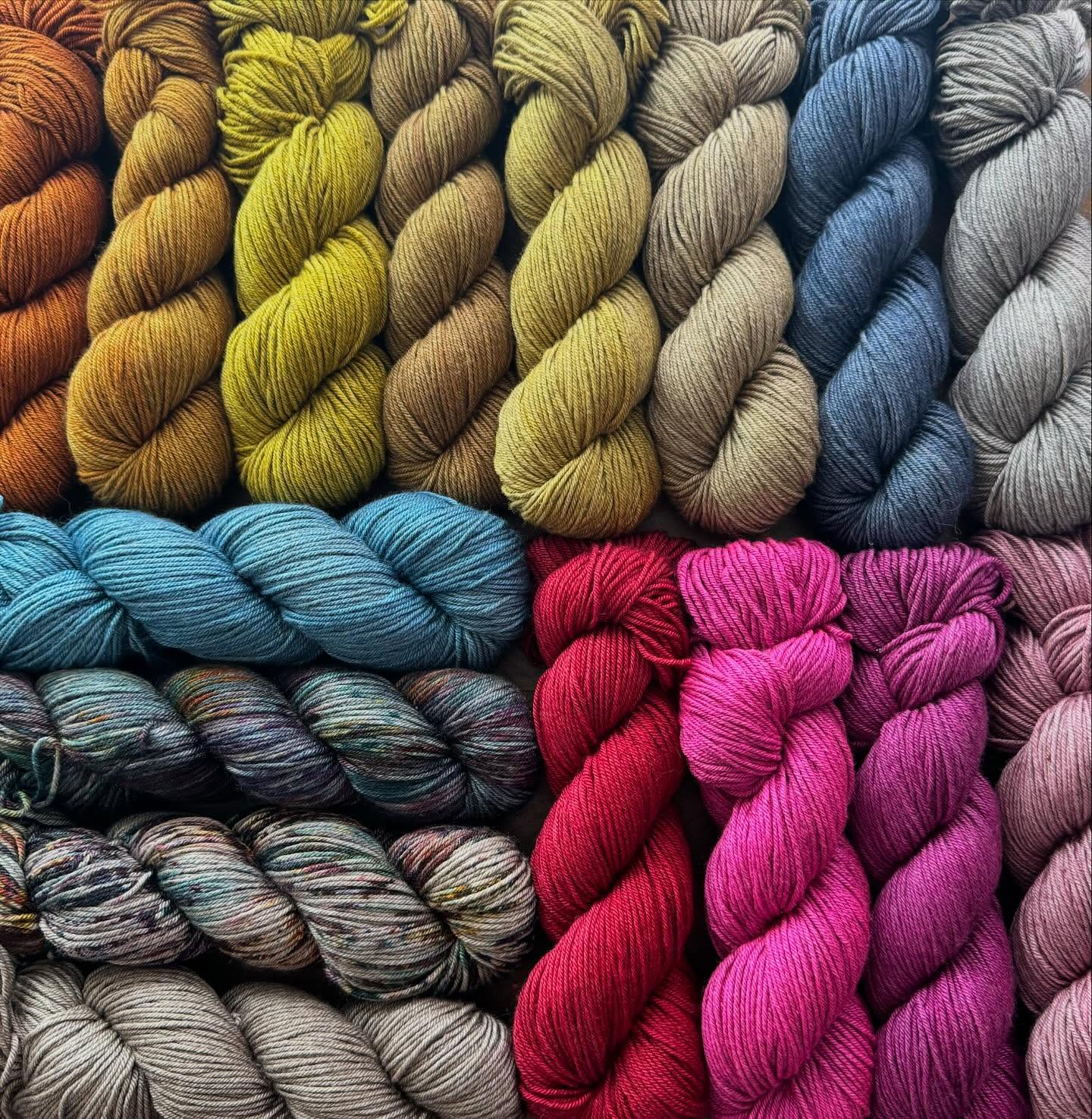 Our That Yak Dk is such a dream. So soft! I love how the Yak gives the perfect amount of warmth to each skein, from our new neutrals to a few brights we threw in, you are going to love them all, I know I do