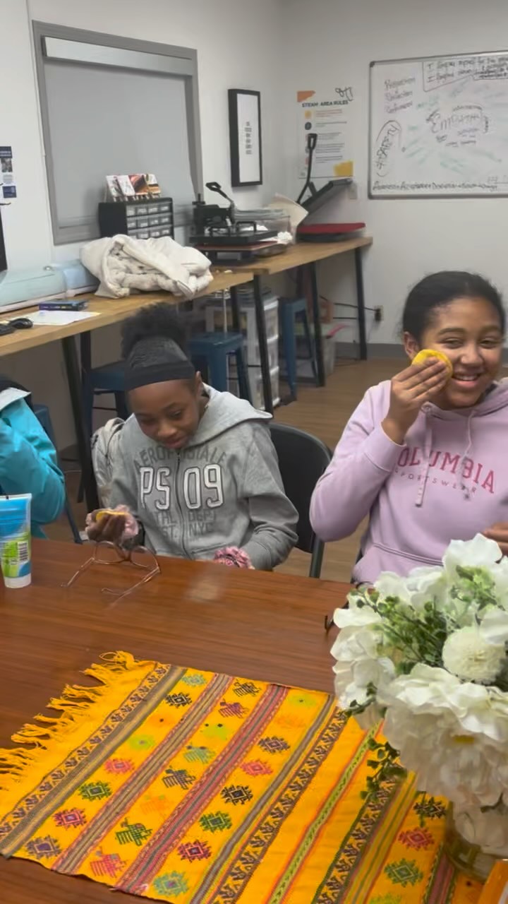 Class 2 learned about what it takes to be beautiful INSIDE. We talked about things like “pretty privilege”, good and bad attitudes, integrity and character, and how we can make a positive impact on the world by being a light in it. THEN we took a little time to pamper ourselves.
