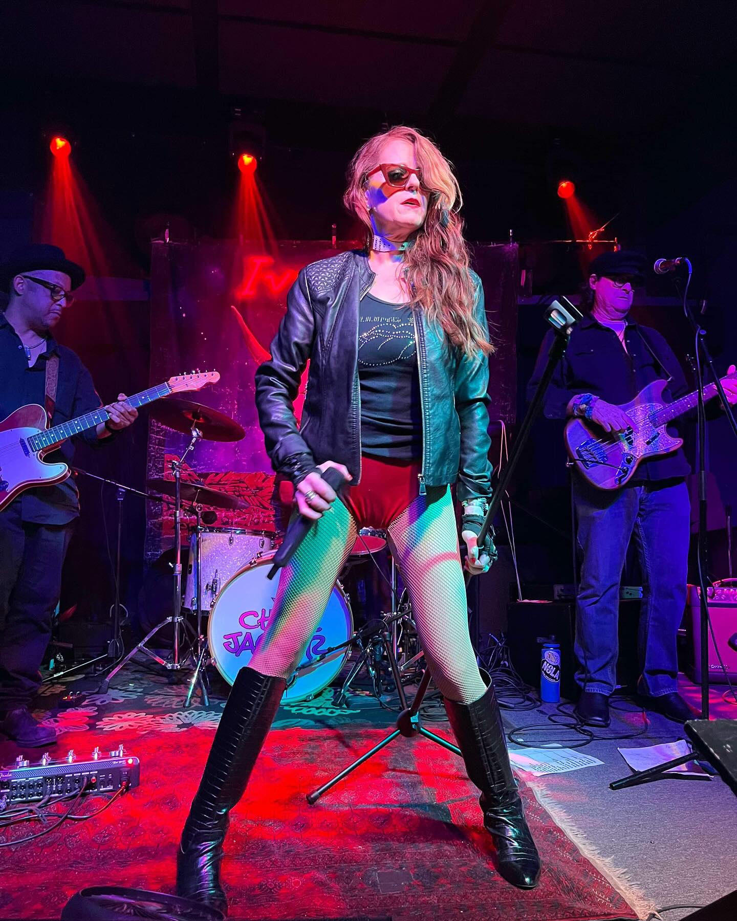 Fun time playing a whole lotta #rollingstones last night performing as @chick_jagger 👯♀️🤘