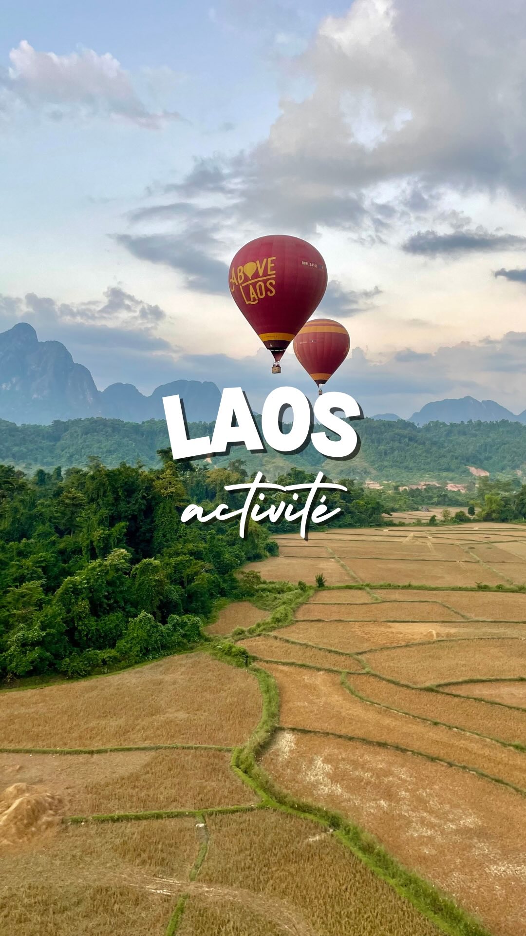 Notre premier vol en montgolfière 🌅🎈
Activité phare à Vang Vieng, on a testé le vol en montgolfière avec @abovelaos_ballooning et l’expérience était clairement trop cool à vivre 😍
On nous a récupéré à 5h devant l’hôtel pour effectuer un vol d’une heure pendant le lever du soleil. La matinée s’est terminée par un petit déjeuner tous ensemble avant de retourner à l’hôtel.
Bon ok spoiler alert, c’est pas le moins cher du monde mais il est quand même moins cher qu’en France : comptez 140€ contre 200€ en moyenne en France 🤪
Un premier vol dans un cadre incroyable 🏞️
#vangvieng #montgolfière #laos #voyage #roadtrip #visitlaos #lesaventuresdelo