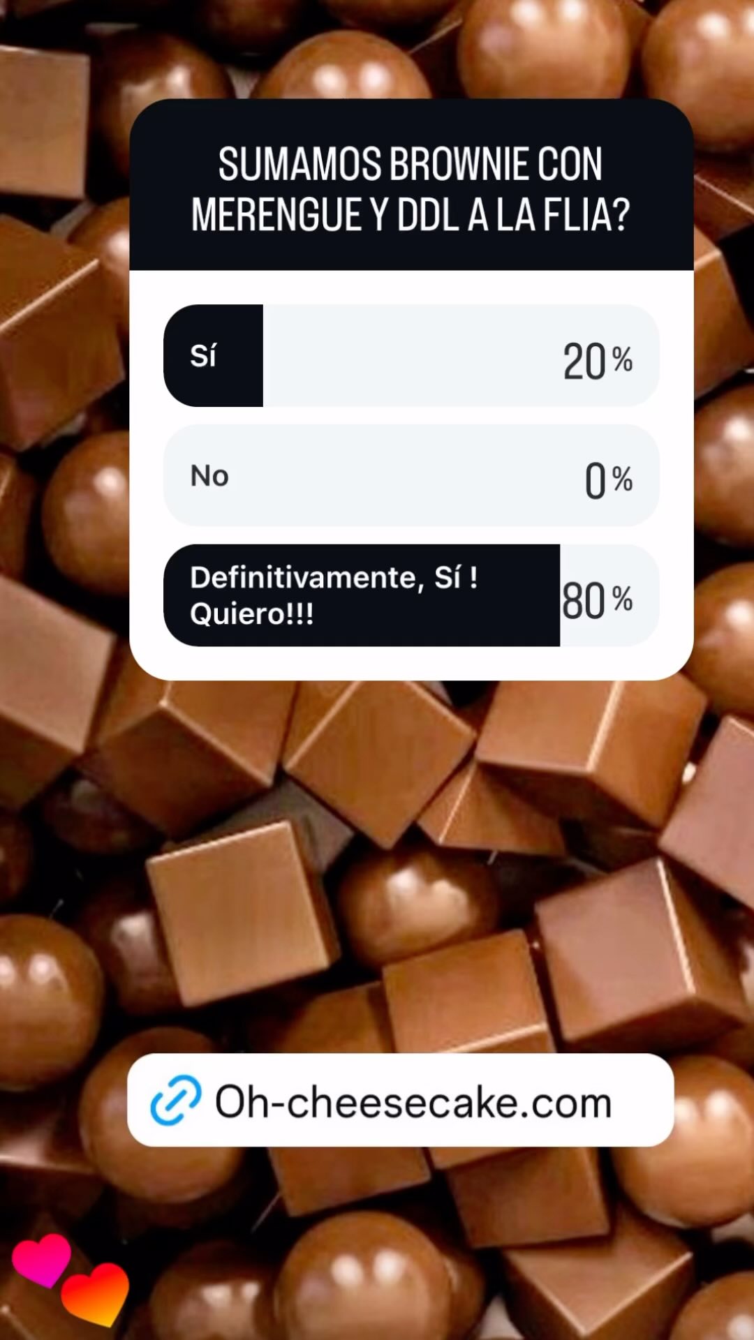 Muchísimas Gracias por todos los votos recibidos! Aca va la recompensa! Nuestro brownie merengado con dulce de leche llego para quedarse!
Ojalá les guste tanto como a nosotros compartirlo con Uds!
Anticipate y hace tu pedido para estás fiestas!
www.oh-cheesecake.com
#brownie #cheesecakelovers #brownielovers #brownies #ohcheesecake #nordelta