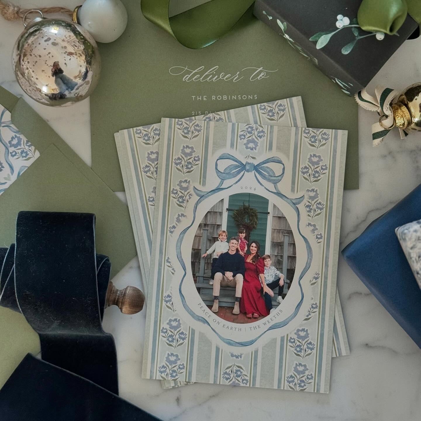 The holidays at this phase of our lives with our three littles are such a time of magic ✨ While I’m not one to skip over Thanksgiving, it’s hard to resist the planning and excitement that comes with those special days approaching. Christmas cards are first on the list. We found the sweetest artist-drawn pattern from @minted this year…whimsical and lovely with the cutest painted bow pattern envelope liners. And the fact that they are beautifully addressed for us means we may actually get them out early this year ☺️ If you still need your cards, you can use WEETHHOLIDAY2024 for 20% off Minted stationery and gifts + free shipping *exclusions apply. Valid through 12/31/2024 #mintedpartner