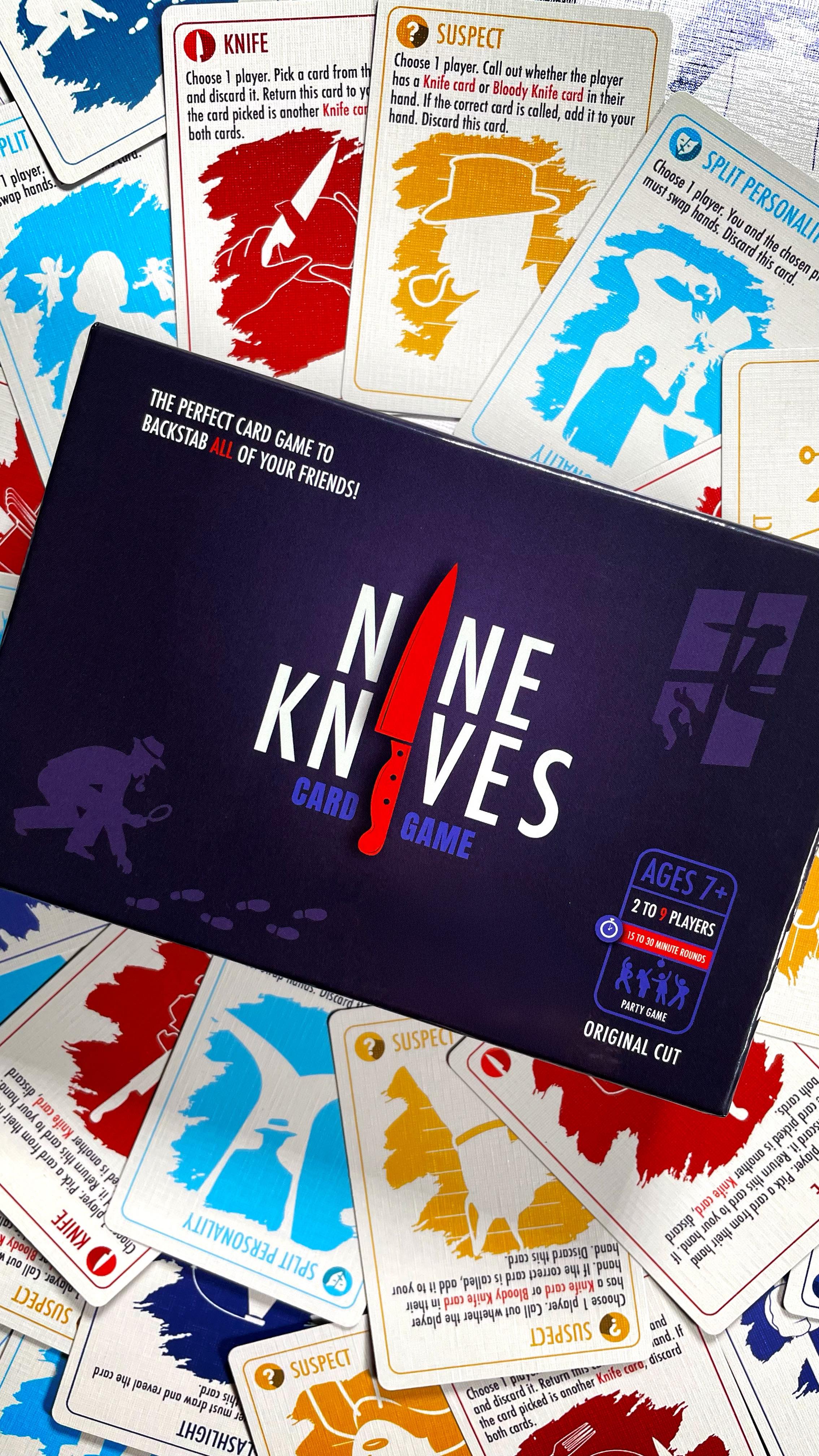 A whole new way to play with knives…
#nineknivesgame
#partygames #gamenight #cardgames #cardgamesforkids #familygamenight