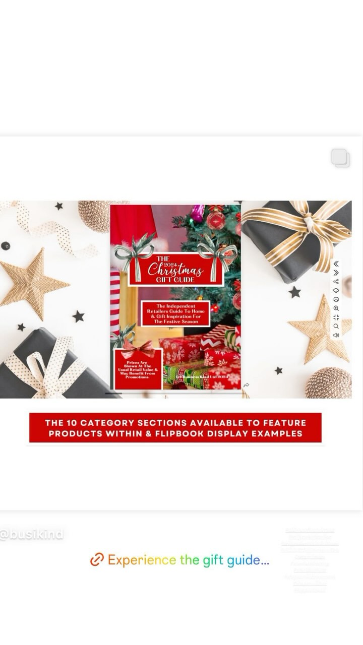 Listing Request Must Be Submitted By Friday. Experience The 2024 Christmas Gift Guide Supporting Small Business, Download The Media Pack And Request Listings At https://www.busikind.co.uk/2024-christmas-gift-guide #christmasproductfeature #christmasready #haveyourselfamerrylittlechristmas #buysmallthischristmas #buysmall #buysmallbusiness #shopsmall #shopsmallthischristmas #smallbusinesssupportuk #smallbizlove