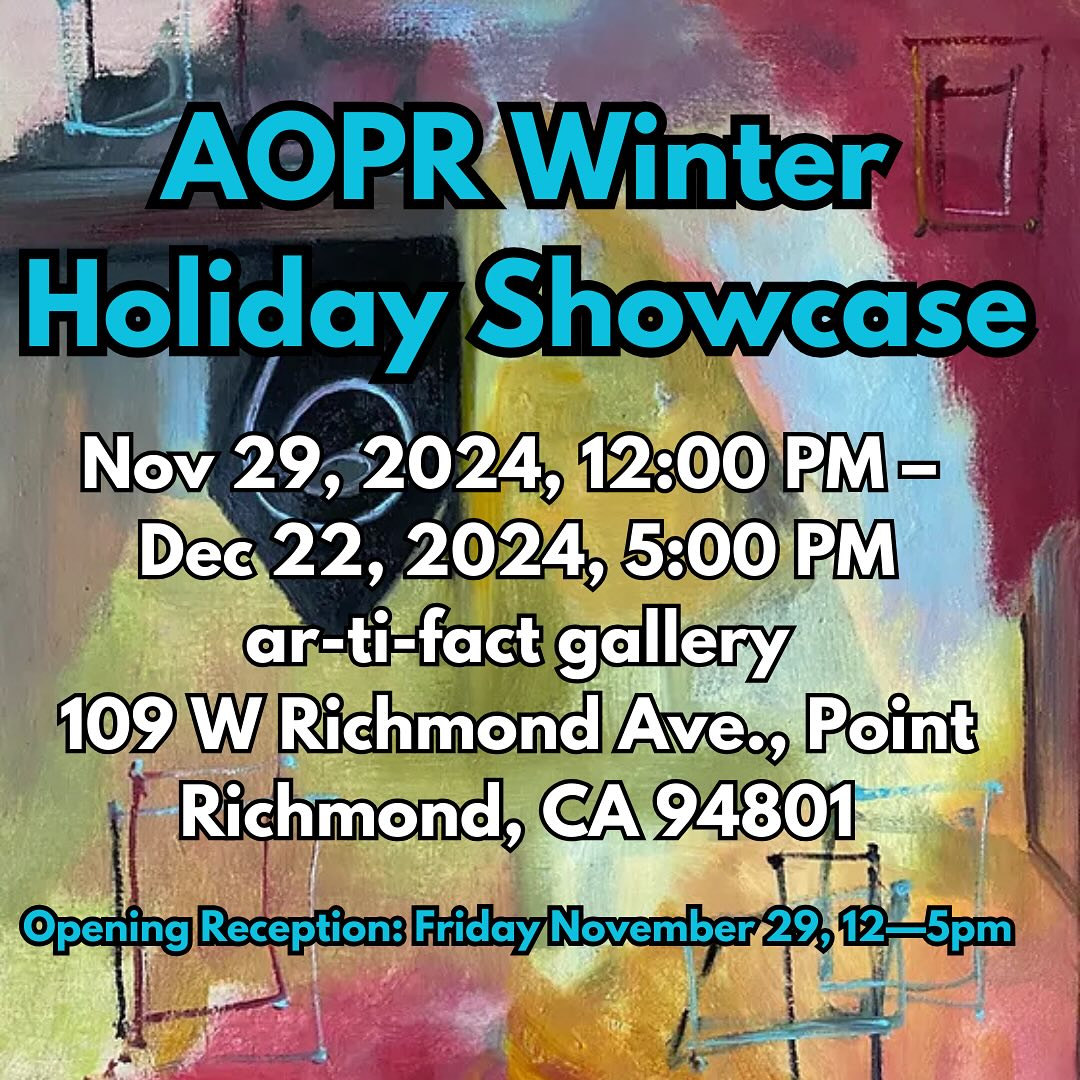 ๐จโจ Iโll have three collages featured in the AOPR Winter Holiday Showcase at arโขtiโขfact gallery in Point Richmond!
Opening Reception:
๐
Friday, November 29
โฐ 12โ5 PM
Show Dates:
๐๏ธ November 29โDecember 22
๐ arโขtiโขfact gallery
109 W Richmond Ave., Point Richmond, CA
๐ผ๏ธ Stop by the Opening Reception to kick off the season and explore an incredible selection of small, reasonably priced works by AOPR artists. Regular gallery hours are Saturdays (12โ4 PM) and Sundays (12โ3 PM).
Mark your calendar! ๐
#artsofpointrichmond #bayareaartists #collageartist #blockprintartist #blockprintcollage