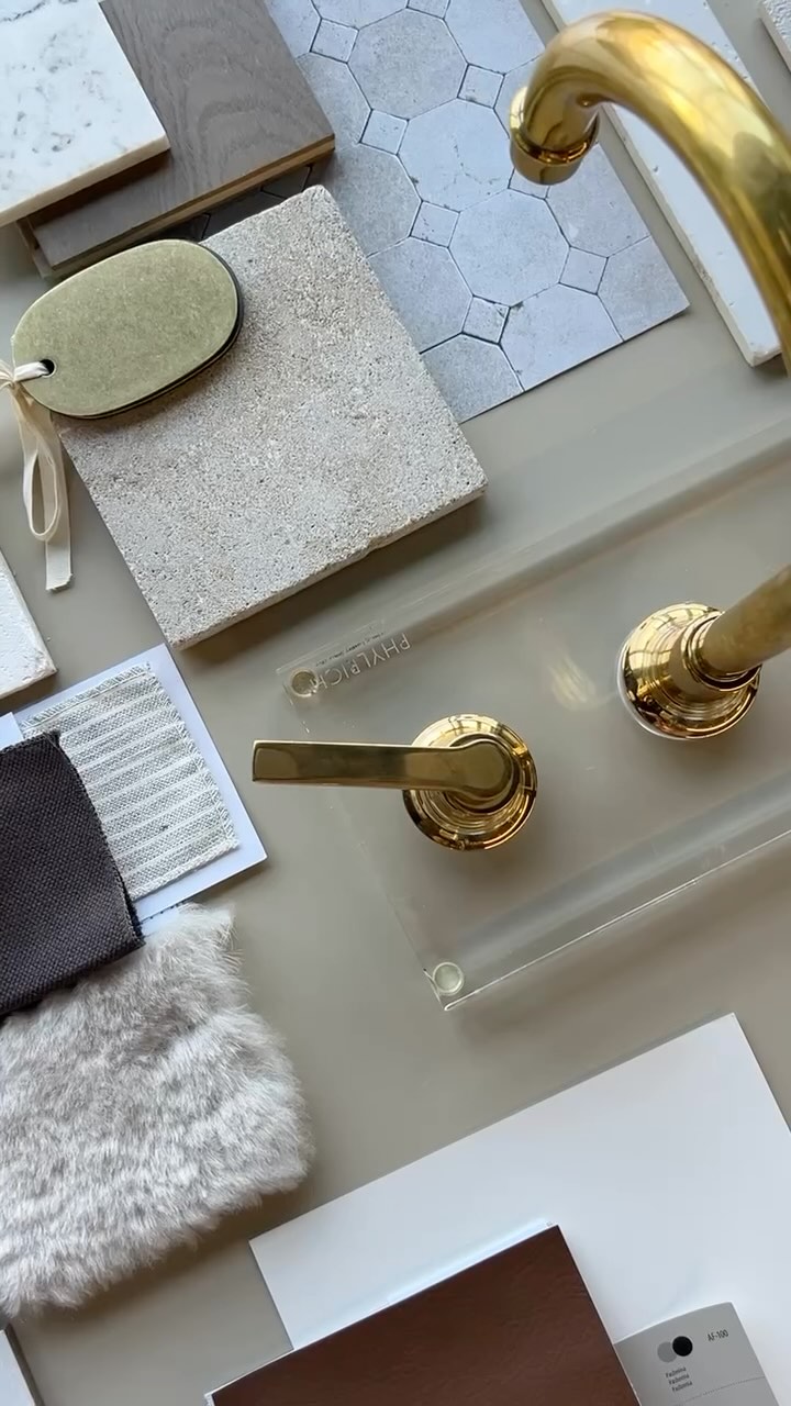 Let’s take a look behind the scenes of our client presentations. Everything is set up for our clients to review, touch, feel and discuss. Their new project unfolds before their eyes through detailed elevation drawings, inspiration imagery, renderings and material samples. After months of work behind the scenes we love this climactic moment and the excitement of seeing our clients dreams unfold before their eyes.