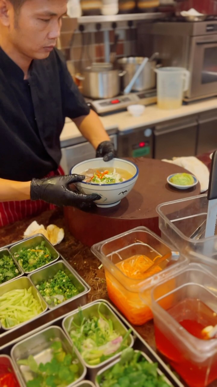 Couldn’t decide beef or chicken? Why not both?! - The beef and chicken Pho!