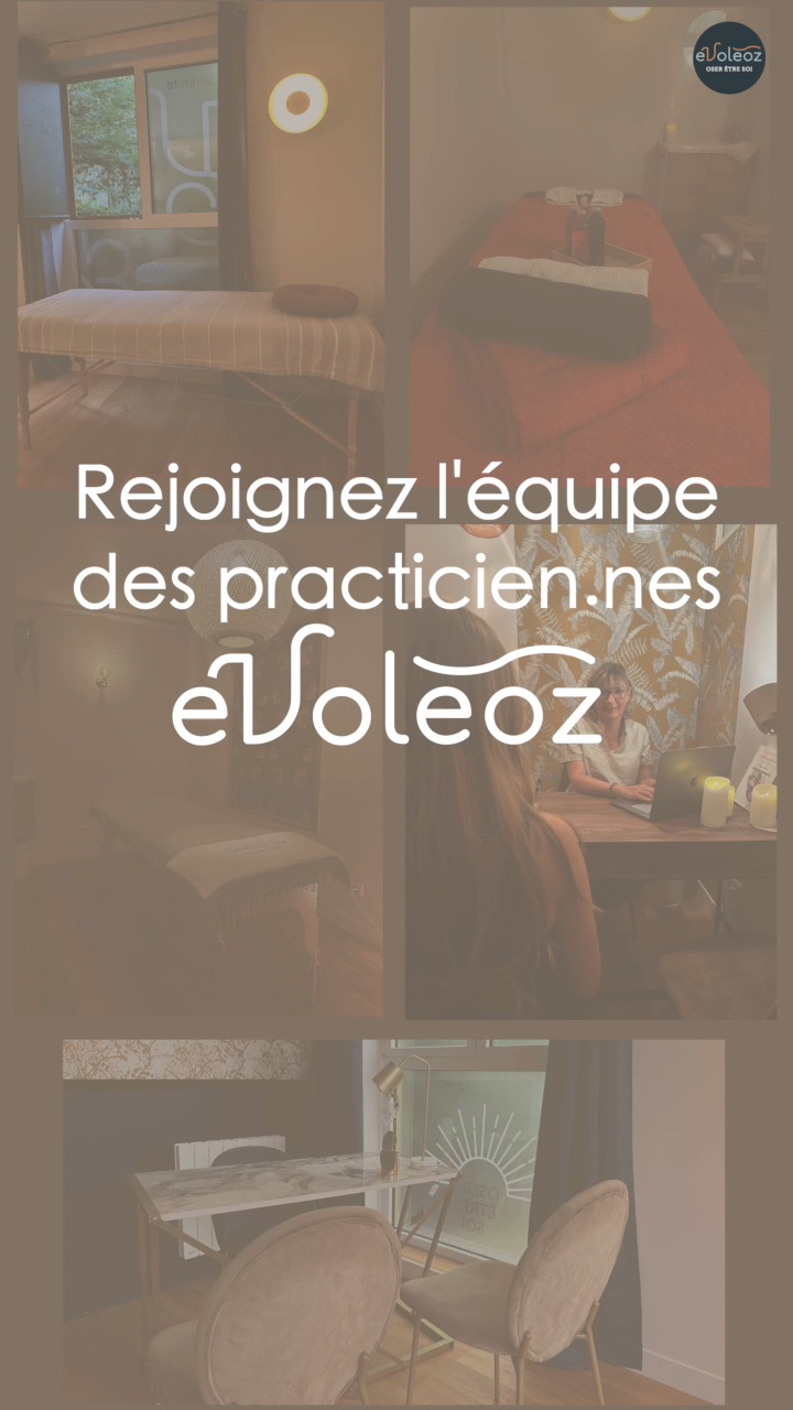 ✨ Vous êtes praticien(ne) en développement personnel ou dans le mieux-être et cherchez un espace cosy et feutré pour recevoir vos clients à la journée ou au mois ?
Rejoignez-nous chez #évoléoz ! (Boulogne, Colombes ou La Gacilly)
👉 Pour plus d'informations, contactez Christel Bellier au 06 80 25 09 59 ou par email à contact@evoleoz.fr
🌐 Visitez notre site : www.evoleoz.fr
#DéveloppementPersonnel #MieuxÊtre #LocationCabinet #Évoléoz BienÊtre #Praticiens #EspaceCosy #ChristelBellier
