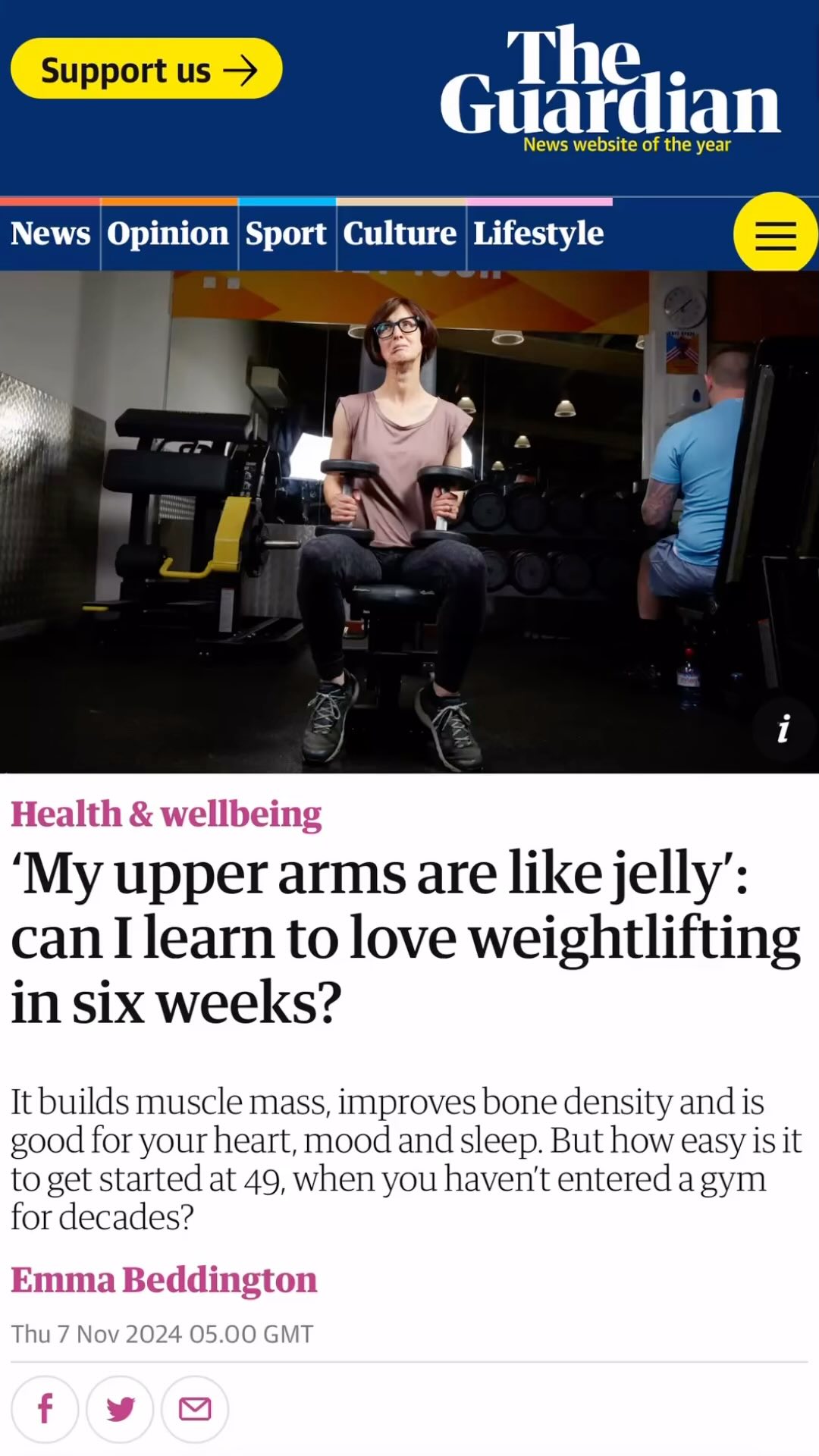 ✨WOMEN AND WEIGHT TRAINING✨
I had a lovely time chatting with Emma Beddington from The Guardian about all things weight training.
Clink the link in my bio to read the full article.