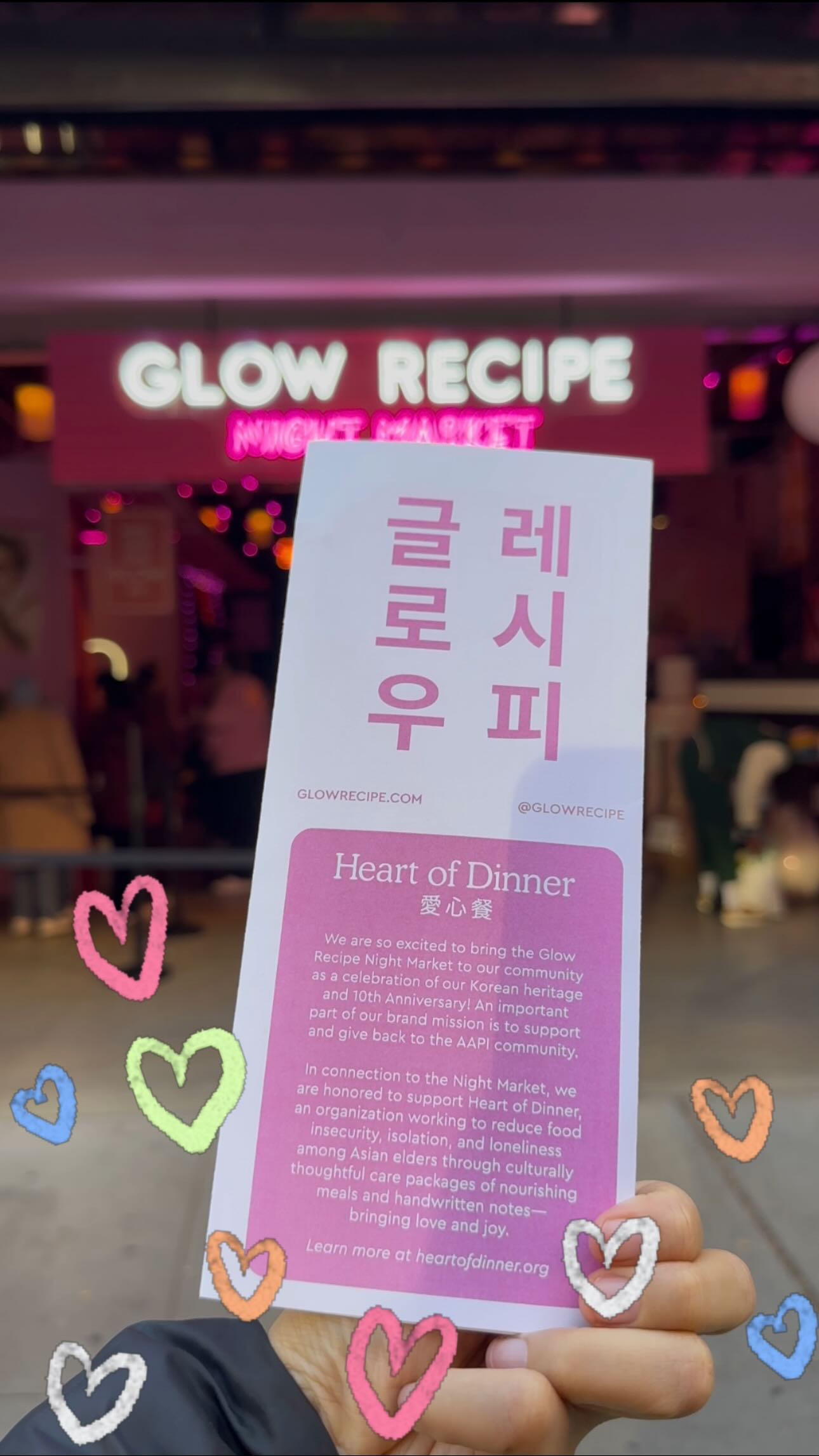 We had the absolute honor of being @glowrecipe’s featured nonprofit partner at their NYC Night Market, celebrating their monumental 10-year anniversary!! 🥳🎉 Their support for Heart of Dinner reached new heights, from donating to amplifying our mission by driving immense traffic and visibility toward our work.
Since 2022, Glow Recipe has been an incredibly thoughtful, consistent, and supportive partner. With deepest gratitude to our longstanding catalyst @therealphilliplim, who introduced our nonprofit and championed our mission to them during their AAPI Beauty Box initiative, they spotlighted AAPI-founded brands while raising awareness for our work in reducing food insecurity, isolation, and loneliness among Elders living in under-resourced communities.
When we shared that many of our beneficiaries live in a reality where self-care luxuries like beauty products are out of reach because their focus is on meeting basic needs, Glow Recipe went above & beyond. They generously gifted each Elder their own AAPI Beauty Box, bringing moments of love and care into their lives, and extended this kindness to our volunteers as a gesture of appreciation.
Since then, they’ve rolled up their sleeves to support our on-the-ground operations, hosted intimate dinners to amplify awareness, and continually use their platform to elevate our work—helping us grow and reach even more people.
@glowrecipe, thank you for being a long-term partner. From your donations to amplifying our efforts, your support has been instrumental in deepening and strengthening our infrastructure to enable the longevity of our work. Special thanks to @sarah_glow @christine_glow for your visionary leadership and to your incredible team of champions who inspire us endlessly.
Here’s to 10 years of Glow Recipe & the love you’ve shared with communities!! Cheers to the next 10 years of glow, kindness, and togetherness!!
✂️🎞️ @mickyshiloah