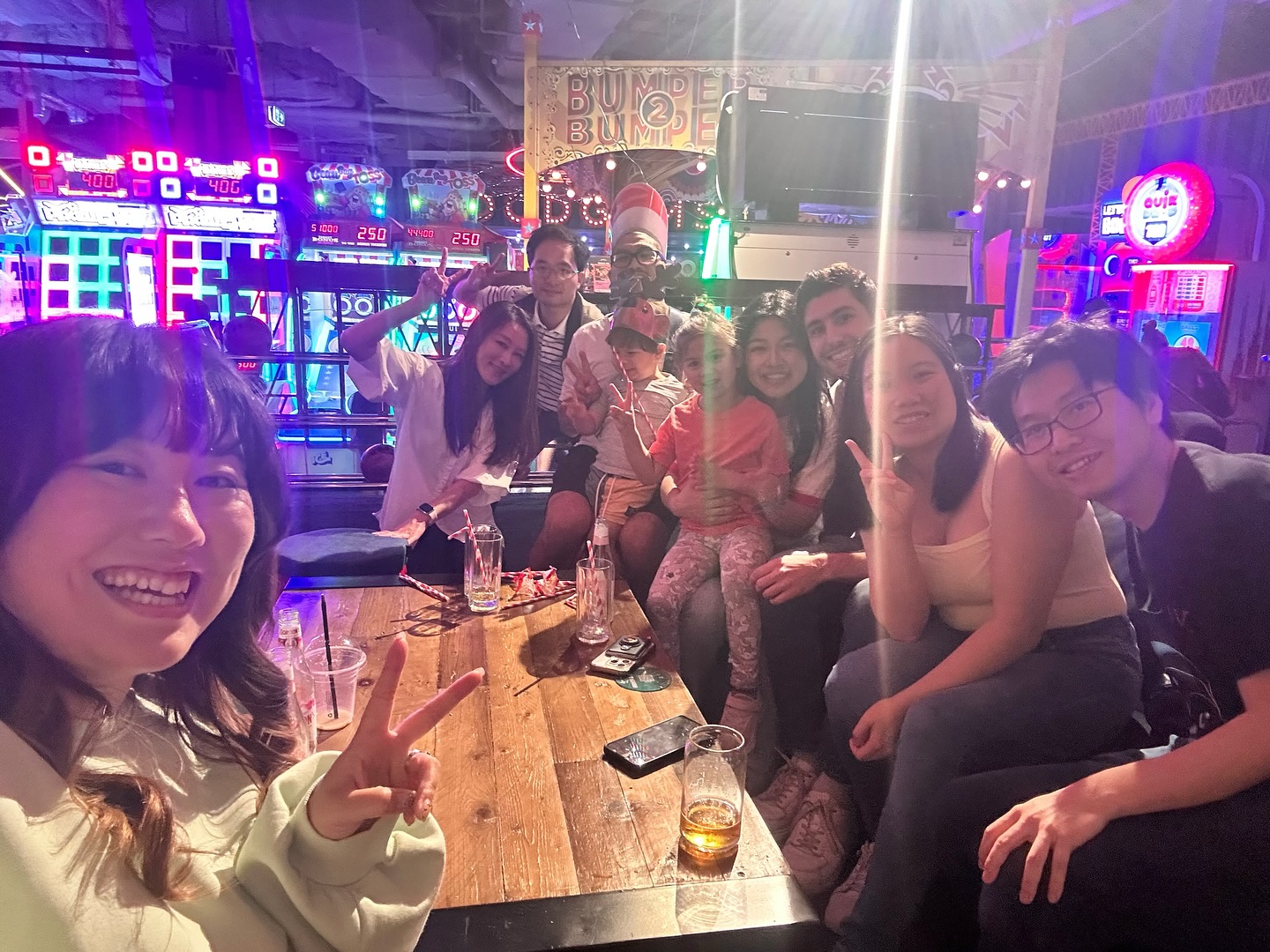 November JETAA event! Archie Brothers in Newmarket Mall! Such a good time to play bowling and games with these amazing people. Catching up with sempais and their families and their partners.
Bowling, 3D shooting, bumpercars and arcade games all in one place!
Next event we have is the Bonenkai for December! Closing date is 25th November for sign ups!