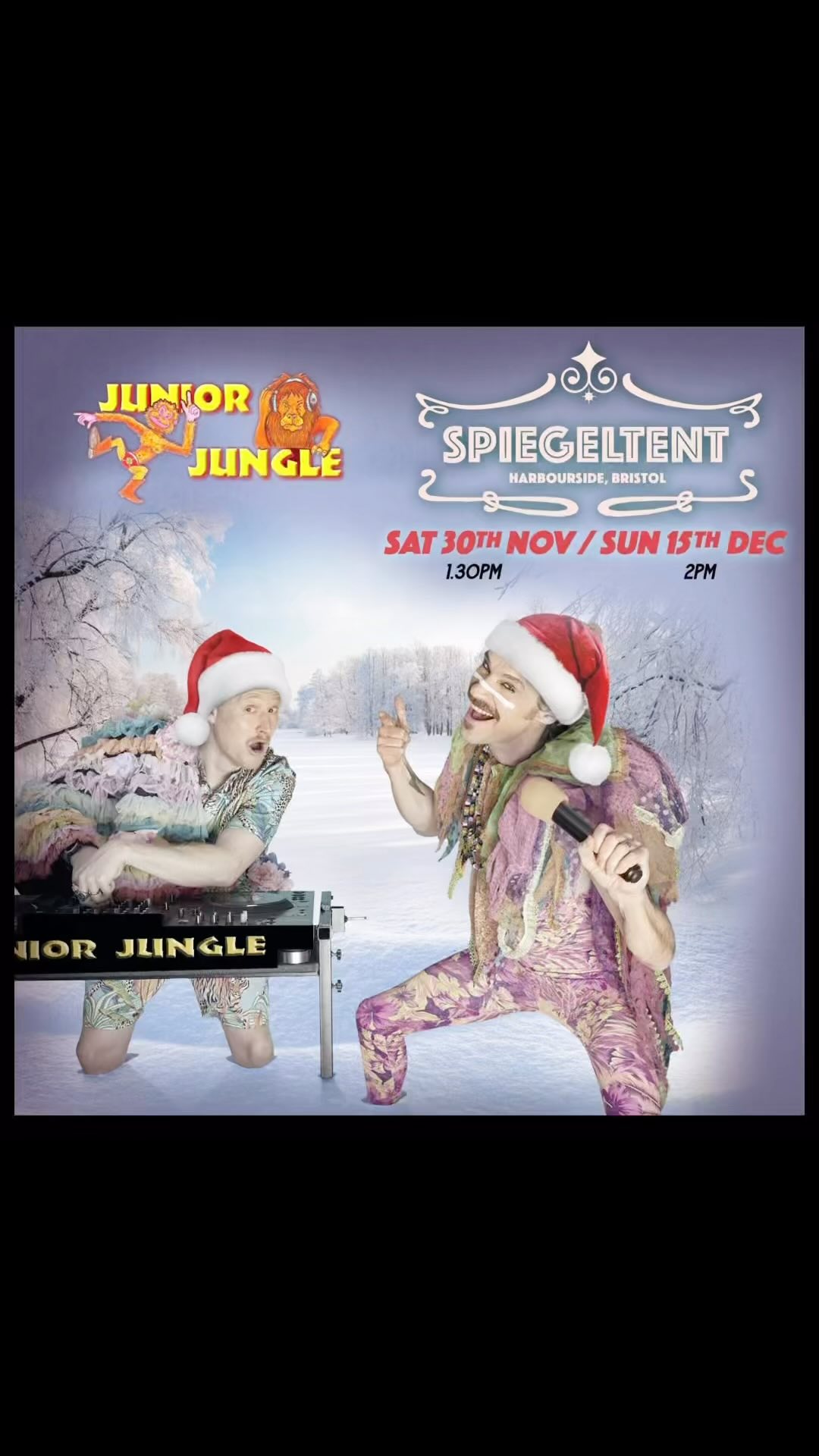 Important new from the actual jungle #familyrave #bristol #speigeltent #drumandbass #kidsrave #christmasspeigeltent #thingstodowithkids #juniorjungle #rockypatch #nickterrific #antanddec #imacelebrity #celebrity