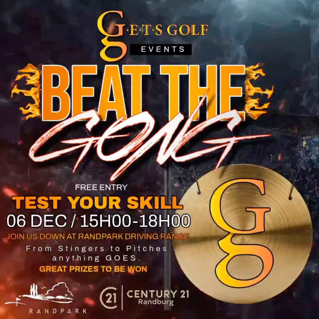 Join us @randparkgolfclub and @getsgolf for another event sponsored by @century21.randburg bring your low punch skills through on Friday the 6th of December. Time the competition will start is 15:00 to 18:00. From stingers to pitches anything goes…..see you there. #golf #golfevent #pitch #punch #stingers #skillschallenge