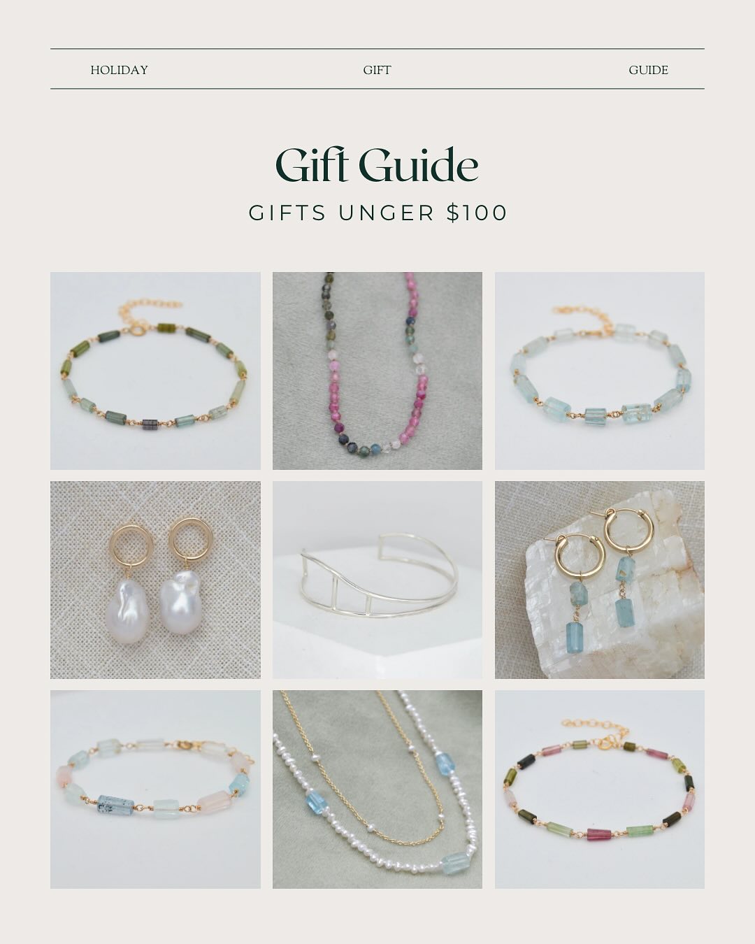 ✨Holiday Gift Guide✨
Heads up! This week is the deadline to place custom orders for the holidays, and ready-made orders need to be placed by Dec. 16 to arrive in time for Christmas!
Find the perfect piece for everyone on your list:
Gifts Under $100 – Thoughtful treasures that won’t hurt your wallet
Statement Gold Lovers – Bold pieces for those who love luxe.
Colorful Gems – Vibrant jewelry to brighten any outfit.
Sentimental & Symbolic – Jewelry with deeper meaning.
Classic Everyday Essentials – Timeless pieces for any day.
Tap the link in bio to shop each collection!
#holidaygiftguide #christmasgifts #jewelry #goldjewelry #colorfuljewelry #gemstonejewelry #giftideas #finejewelry