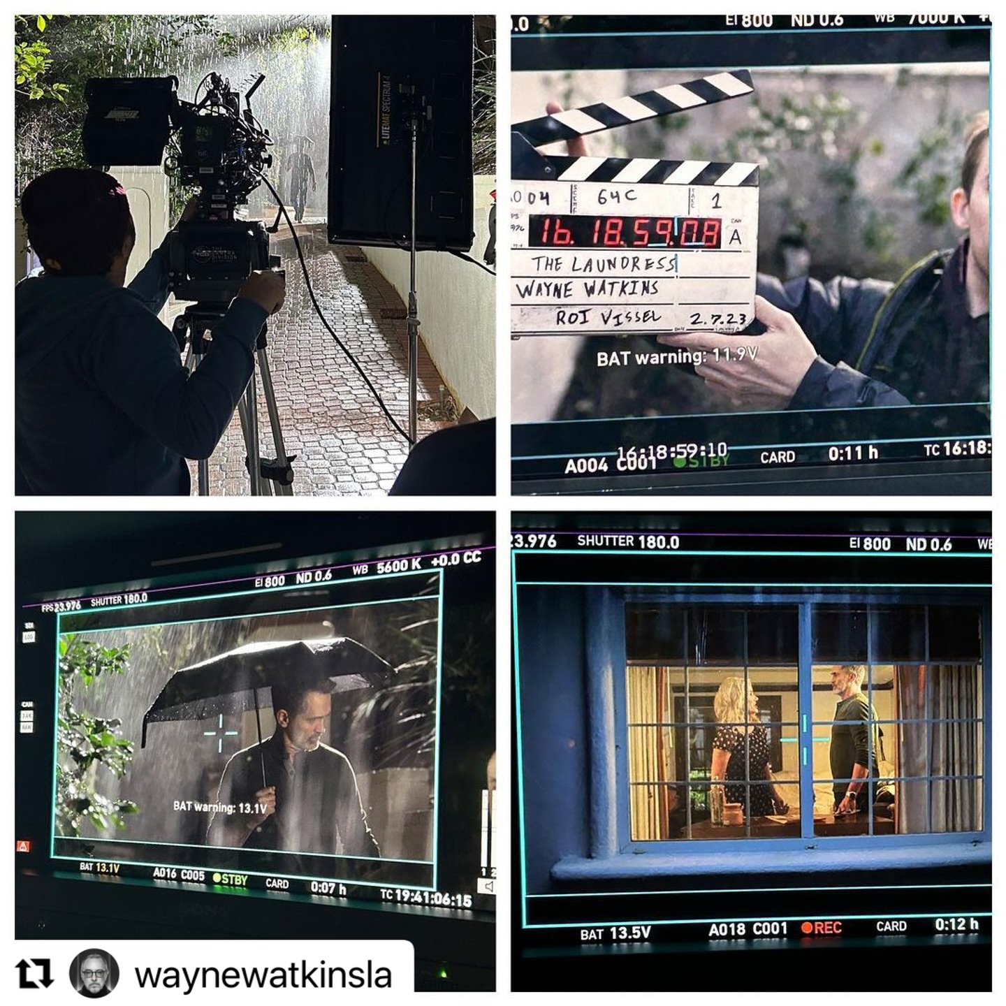 #Repost @waynewatkinsla with @use.repost
・・・
A little less than a year ago, a scrappy group of filmmakers, set out to make an intense and beautiful movie called The Laundress. This week, those same filmmakers, plus a few new faces, wrapped three intense and long days of reshoots. Making movies is hard. Making good movies is harder. I am humbled how hard people in this industry work. I am honored by the talent of those who choose to sacrifice to work with us. I am so proud of the work we have done together and to be working with one of my dearest friends after so long a time. #featurefilm #actorslife #setlife🎬 #809 #tagyourselfifimissedyou #sorryifimissedanyone #herestoClifford