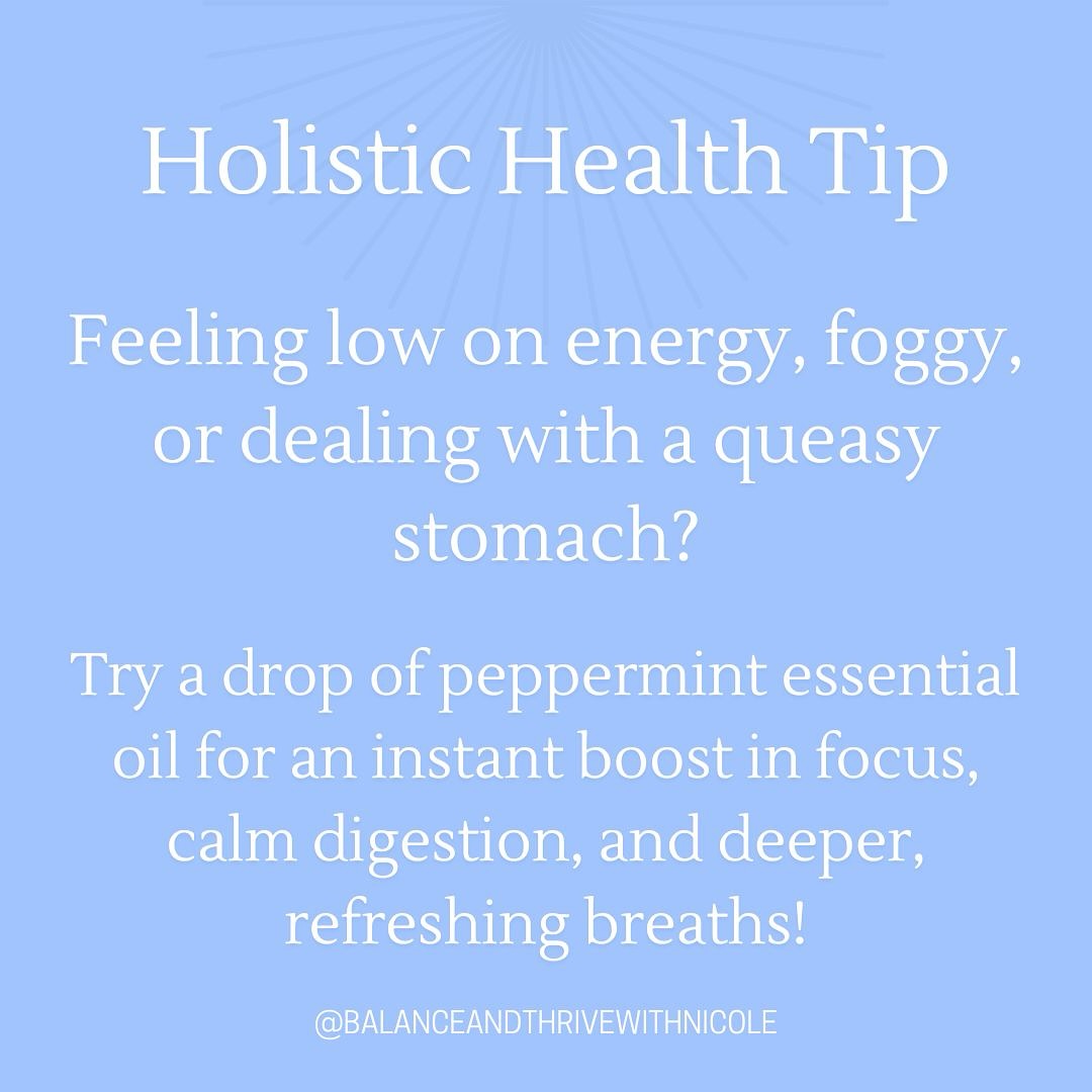 Did you know that peppermint essential oil can be a game-changer for energy, mental clarity, and even digestion? Just a single drop of peppermint oil, diluted and applied to your temples or inhaled, can help increase alertness and bring on a sense of focused calm—a natural lift without the crash. Research shows peppermint’s menthol component can stimulate the brain, improving memory and focus while providing a gentle boost to mental clarity.
If an unsettled stomach is an issue, peppermint oil can also help relax the digestive muscles, making it a perfect ally for easing queasiness. Plus, its cooling effect can deepen your breathing, relaxing the airways and increasing oxygen flow to support steady, even energy.
Ready to experience nature’s power? Follow for more holistic health tips to bring balance and wellness into your everyday life!
#PeppermintOil #NaturalEnergyBoost #FocusAndClarity #HolisticWellness #EssentialOils