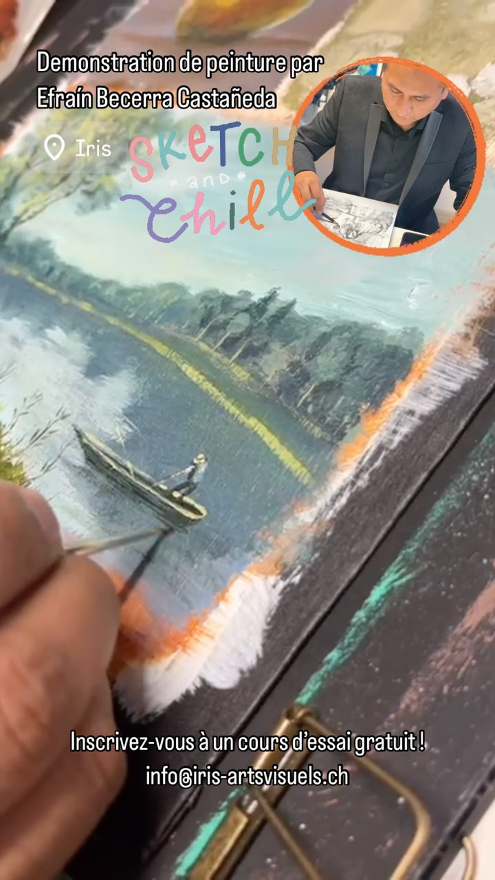 Un excercice proposé par Efraín Becerra Castañeda (@efrainbecerracastaneda) : pochade d’un paysage à l’acrylique. Écrivez-nous à info@iris-artsvisuels.ch pour vous inscrire à un cours d’essai gratuit dans nos locaux à la rue Belle-Fontaine 8 dans l’Est lausannois. Vous pouvez aussi demander des informations par WhatsApp au 0789353380 et sur www.iris-artsvisuels.ch #sketching #travelsketching #peintureacrylique #peinture #peinturepaysage #croquispaysage #carnetdevoyage #peinturerapide #pochade #pinturaacrilica #pinturarapida #pochade #pochadeacrylique #pochadepaysage