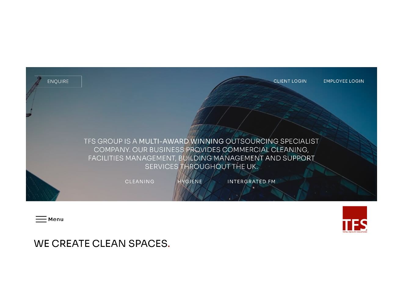 E X C I T I N G N E W S. Our website is live and attracting a high volume of traffic.
Key features:
- Full suite of services
- Easy navigation
- Innovation, the future of FM
- Instant quote
- Clean
www.tfsgroup.co.uk
#tfs #tfsgroup #website #websitelive #newwebsite #sleek #clean #contemporary #digital #websitedesign #cleaning #cleaningservice #security #securityservices #facilitymanagement #facilities #facilitiesmanagement #facilitymaintenance