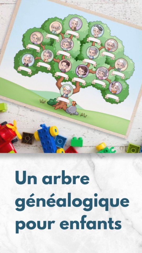 Partagez vos souvenirs, transmettez vos racines...
Un arbre généalogique pour enfant, à remplir en famille.
Disponible à la vente, plus d'infos sur mon site internet!