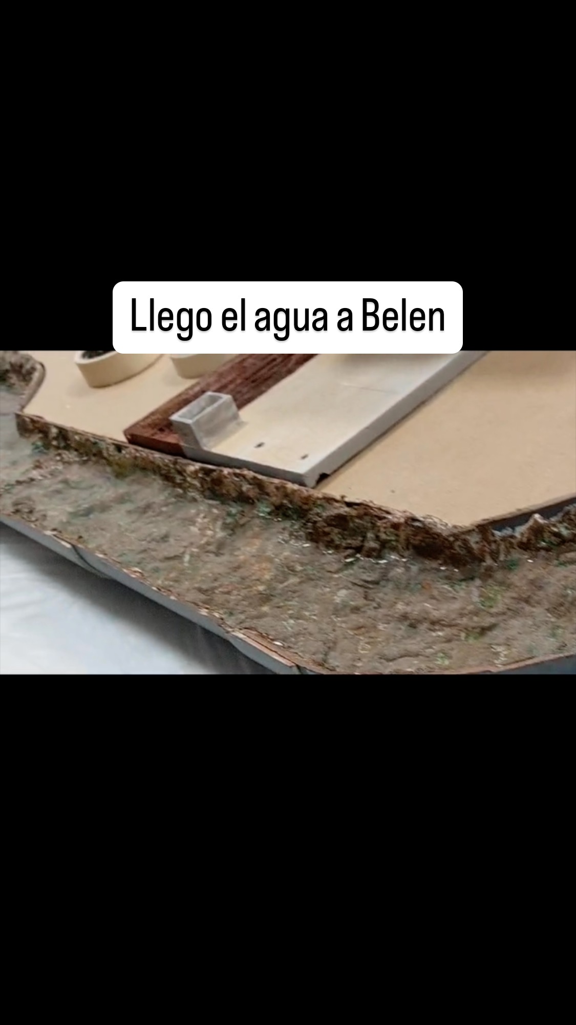 Hoy llego el agua al Belen de Treball de Vida