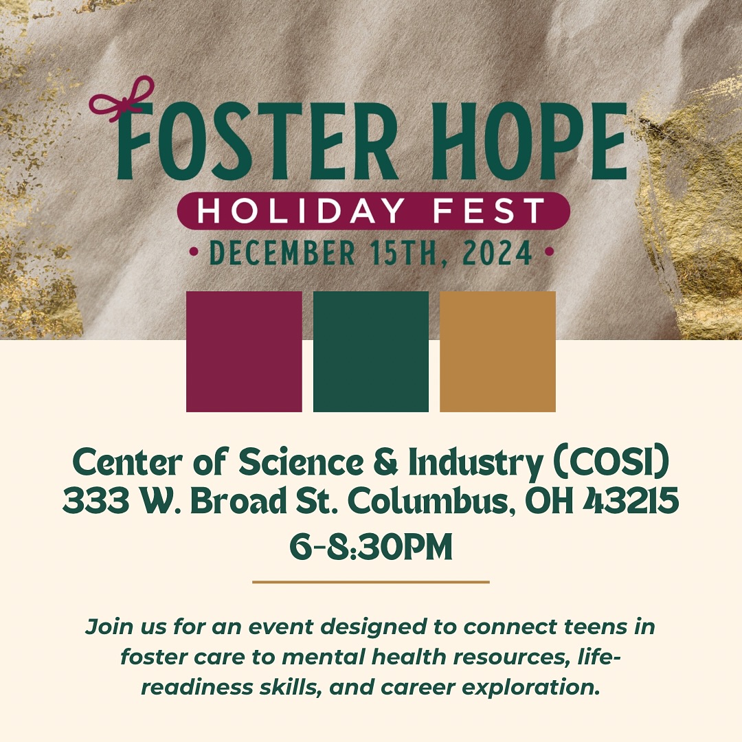 For 6 years Iāve had the honor of leading the Foster Teen Christmas Outreach @onedotchurch. Itās been humbling to see how our community has come together to support youth who have often been overlooked during the holidays.
This year, we are deepening our impact with the addition of the Foster Hope Holiday Fest. We learned that as teens transition out of care, they often struggle to identify the resources needed to succeed as young adults - this event is in direct response to the very real needs of these youth.
Hosted on Dec 15 at COSI, the event will connect 15-18 year olds in foster care to organizations that can support them with life readiness skills, mental health resources, career exploration, and more.
Plus, our guests will have a chance to explore COSI š
If you know of a 15-18 year old in care within central Ohio who would like to attend (with a guest!) comment āFestā and Iāll send you the registration link.
Iām too excited for this event!