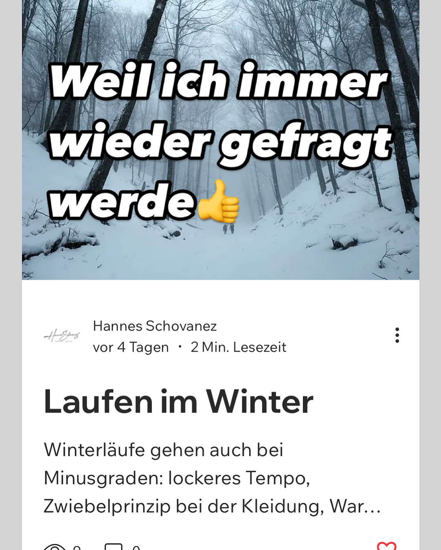 Es ist wieder kalt, nass und viel zu dunkel. Trotzdem gibt es einige von uns, die auch bei dieser Witterung nicht auf ihre Läufe im Freien verzichten wollen. Da ich in letzter Zeit vermehrt Anfragen zu diesem Thema erhalten habe, habe ich einen Beitrag in meinem neuen Blog verfasst, um die häufigsten Fragen zu beantworten. Dieser Beitrag richtet sich insbesondere an Läufer, die wenig bis gar keine Erfahrung mit dem Laufen im Winter haben.
Link in meiner Bio!
#hs_training #functionalfitness #functionaltraining #hybridtraining #personaltraining #run #neverstopcompeting #sportvienna #gesundeswien #hyrox #fitletix #fitness #hyroxprep #highsociety
#laufenimwinter #laufen #laufenmachtglücklich #fitdurchdenwinter