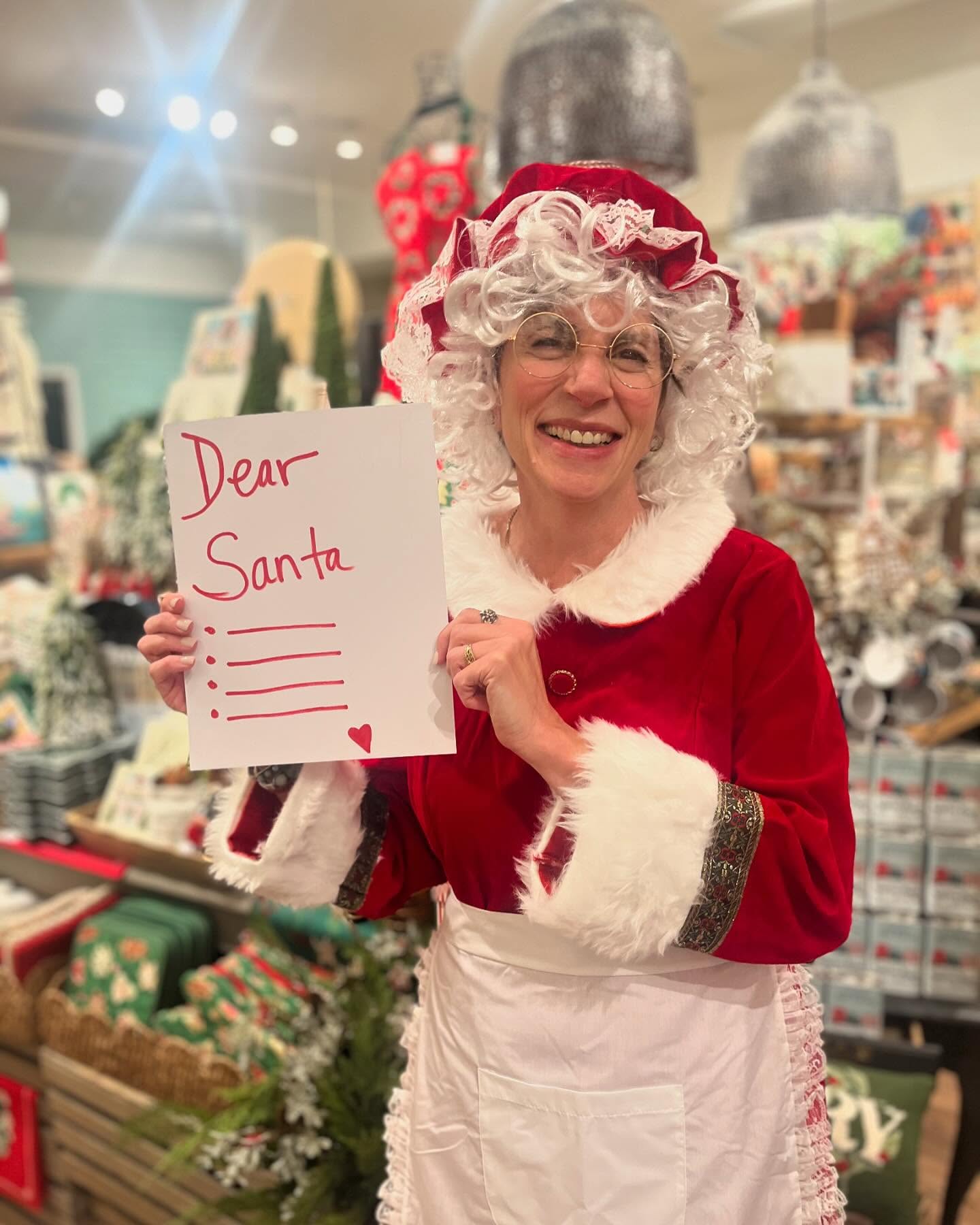 Mrs Claus will be at The Nest, Friday, November 29th from 2-4pm. She will gather all of your children’s Wish Lists to Santa and bring them back to the North Pole for Santa and the elves.
Punch and cookies will be served.
