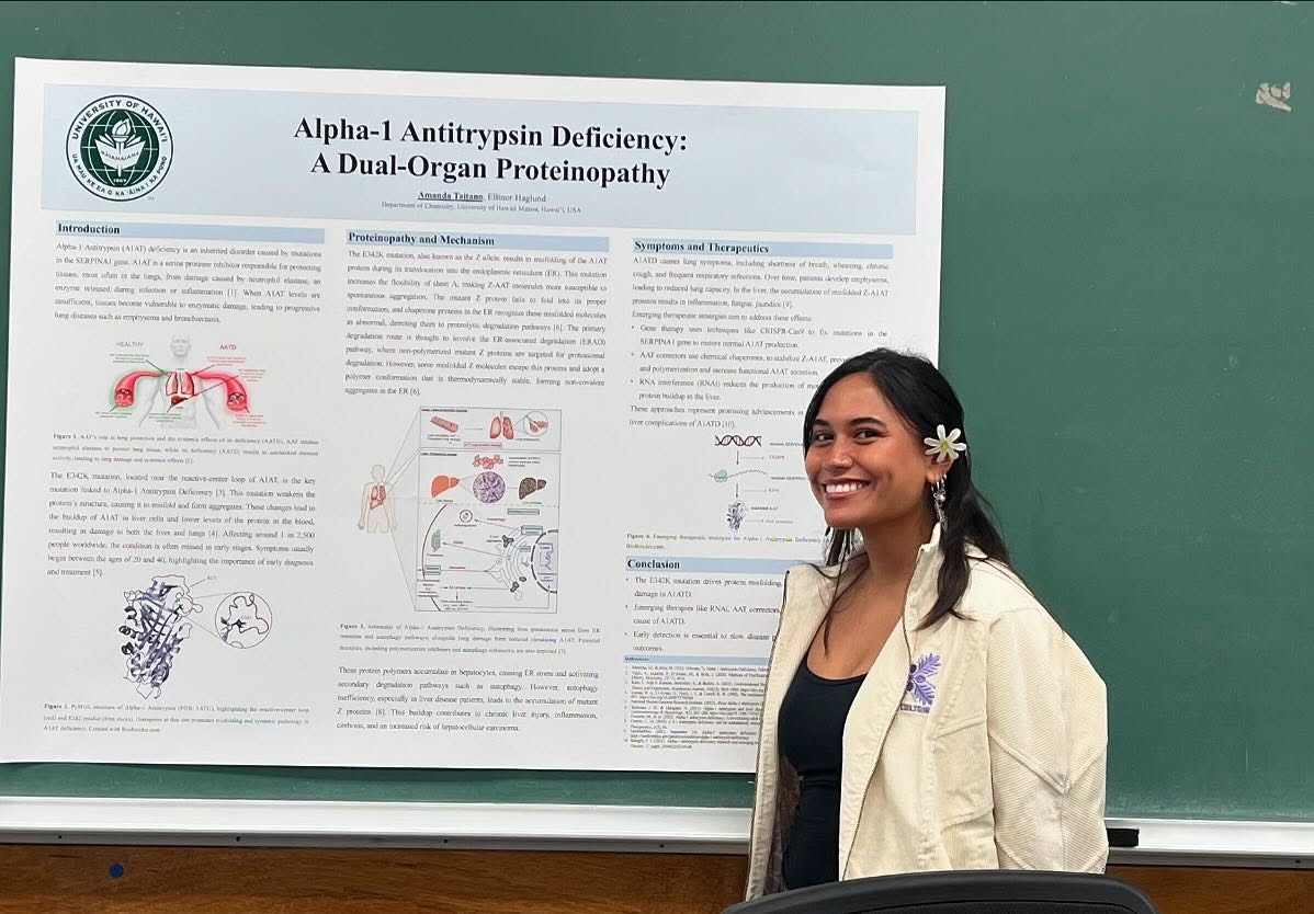 Poster presentation in class today… what do you know about proteinopathways, i.e., Alzheimer’s disease, Parkinson’s disease, ALS?
.
.
.
#proteinopathies #protein #proteinfolding #misfolding #als #amyolateralsclerosis #Alzheimers #amyloiddissorder #Parkinsons #amyloidfibers #professor #professorlife #chemistry #biochemistry #research #uh #haglundgroup #uhm #universityofHawaii #universityofHawaiiManoa