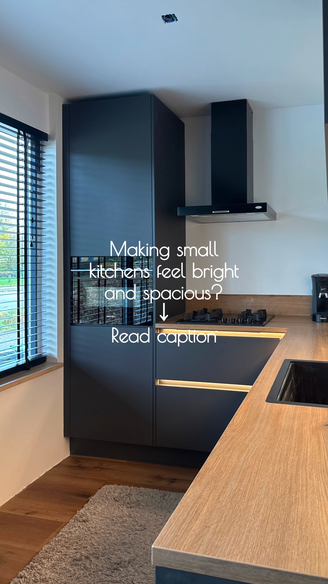 Transforming a small, cluttered kitchen into a bright and inspiring space starts with one simple change: light. ✨
Adding an opening transformed this kitchen, flooding it with natural light, a sense of movement, and a refreshing connection to the outdoors. This simple change not only brightened the space but also enhanced sustainability by reducing energy use and promoting well-being.
Layered cabinet lighting adds depth and dimension, making the kitchen feel dynamic and inviting. Paired with a smart, breathable layout that prioritizes flow over clutter, the space now feels open and easy to navigate. In addition, thoughtfully placed floor-to-ceiling elements and long horizontal lines draw the eye, creating a sense of calm and spaciousness.
Finally, incorporating natural elements and textures grounds the design, blending functionality with harmony.
The result? A kitchen that inspires daily and feels like a place to truly enjoy. 🤗
#kvldesign #interiordesign #kitchendesign #kitchentransformation #duurzaamwonen #naturaldesign #natuurlijklicht #kitcheninspiration #interiordesigntips #gezondwonen #designforwellbeing #kleinekeuken #functionaldesign #gezondinterieur #modernkitchen #duurzaamdesign #lichtinterieur #homeinspiration #ruimtecreëren #spaciousliving #minimalistkitchen #keukeninspiratie