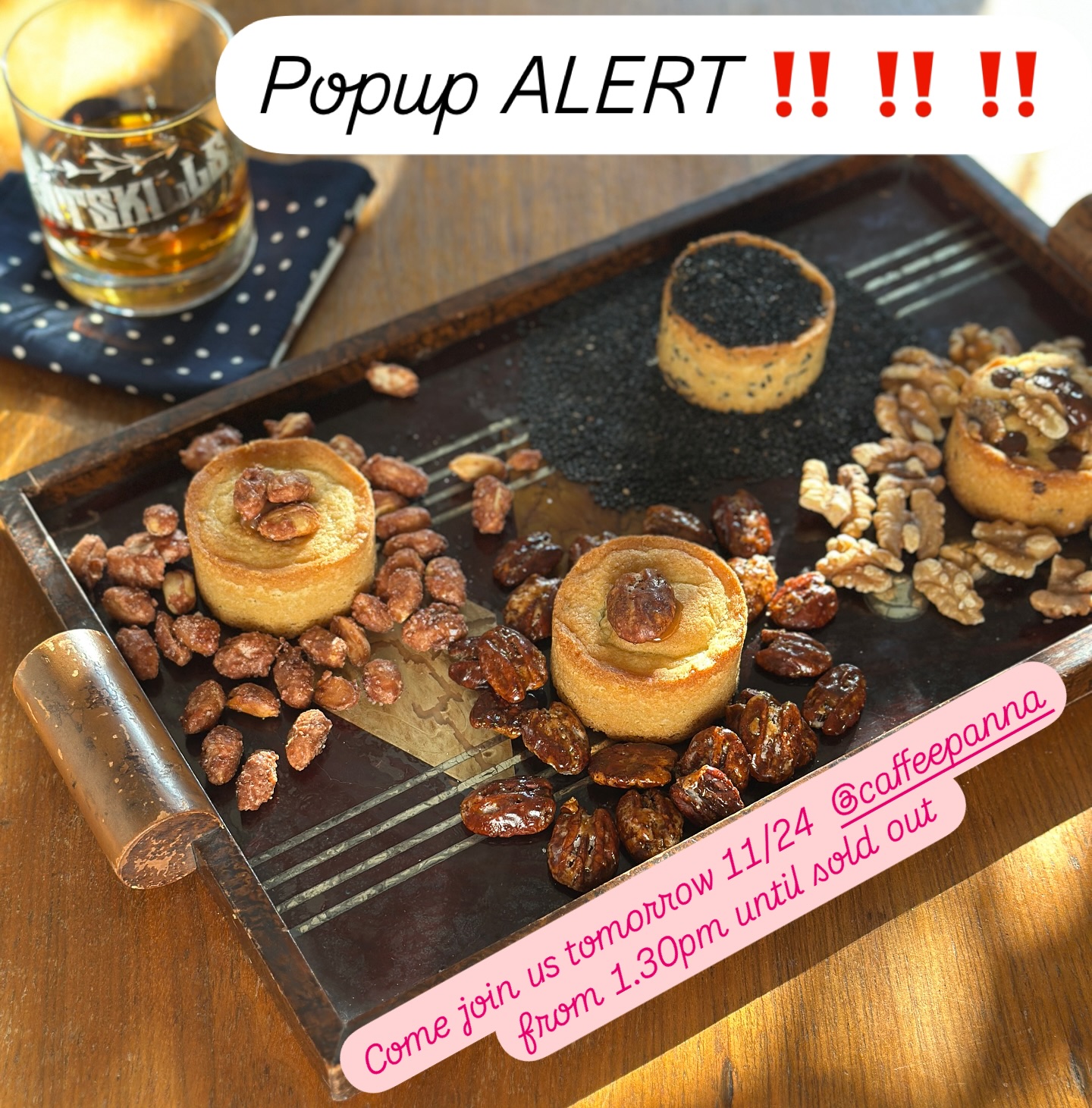 Sunday, 11/24: Join us @caffepanna in Greenpoint to pick up your order (16 Norman Ave, Brooklyn, NY 11222) and enjoy a day filled with your favorite cookies, Pecan Tarts, and Croutons! From 1:30 PM until sold out!
With buttery love,
TonTon.
#CookieLove #ChezTonTonNYC #bitingintoahug #bakestagram #bakedgoods #bakedfromscratch #montontonpecan #bakedjoy #fromfashiontobakingn