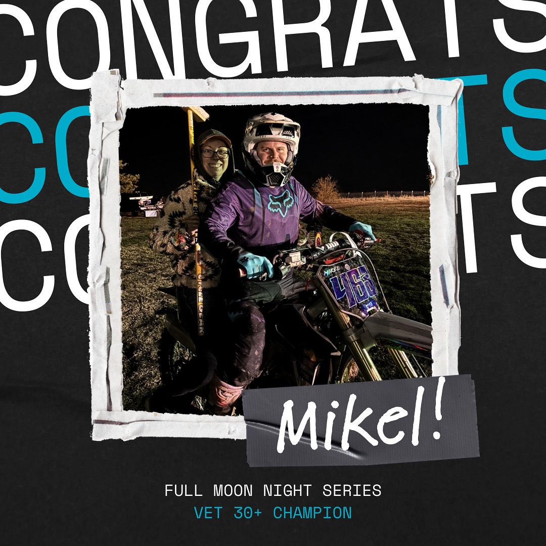 CONGRATS to Team Athlete Mikel on his Vet 30+ Championship in the Texas Full Moon Night Series!
Mikel mainly races pit bikes and rides big bikes for fun. This year he decided to get back into racing the big bike and took home a championship after a 16 year hiatus
Shoutout for the hard work he’s put in these past few months to make this happen! 🏁
#motocross #championship #mx #motolife #vetrider #texasmotocross #moto #dirtbikes