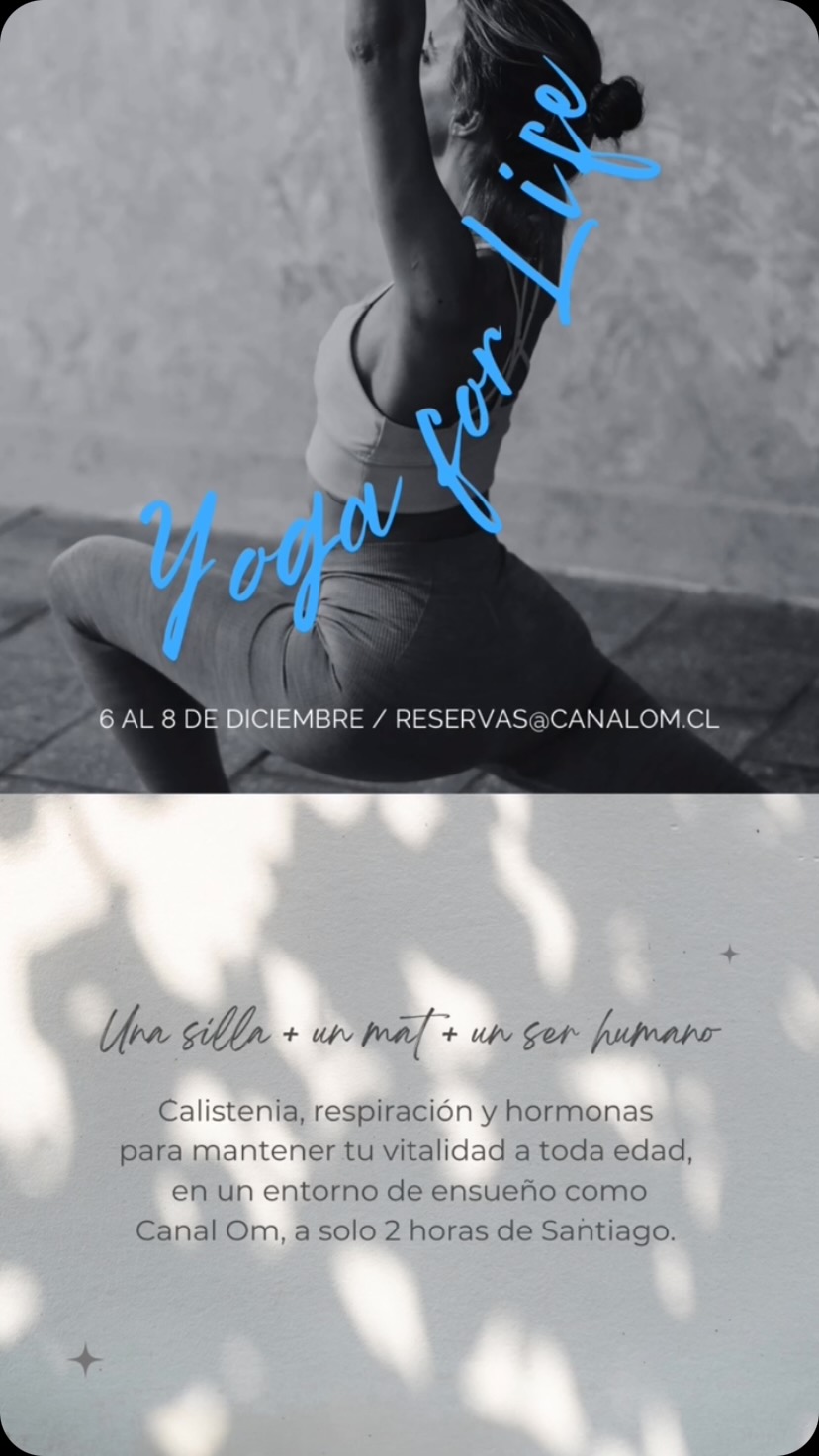 🌊🌞 Retiro de YOGA FOR LIFE del 6-8 de diciembre a 2 horas al norte de Santiago frente al mar, con alojamiento, comidas y acceso al spa al aire libre incluidos. Disfruta de las piscinas de agua fresca y de mar, sauna y talasoterapia. Adicionalmente puedes contratar masajes y/o reiki por $50.000/hr.
🧘♂️🪑El método Yoga for Life fue creado por el maestro Gustavo Ponce (quien impartirá las clases am y pm) para personas que quieren mantenerse vitales a toda edad con mínimo esfuerzo, balanceando su salud física y mental. No se necesita experiencia previa.
📨 Si te interesa recibir los precios y opciones de alojamiento envíame tu correo o escribe a reservas@canalom.cl Te esperamos! ✨🪷
#canalom #yogashalachile #yogaforlife #gustavoponce