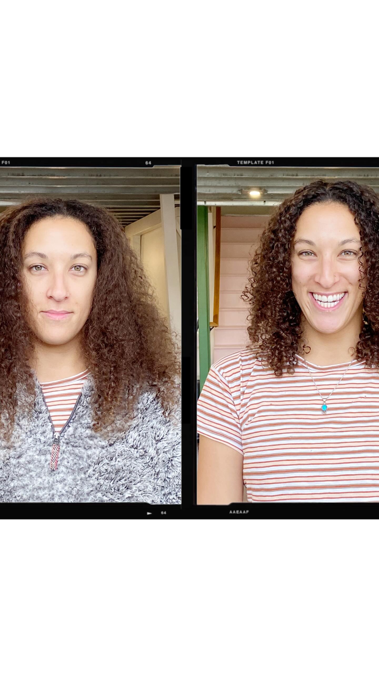 I’m just obsessed with showing you that your hair isn’t hard and your routine can be easy and coming to the salon can be fun.
We did a cut, a deep cleanse, hydrated, and styled with one product. 🪄
Thank you Tracy!✨✨✨