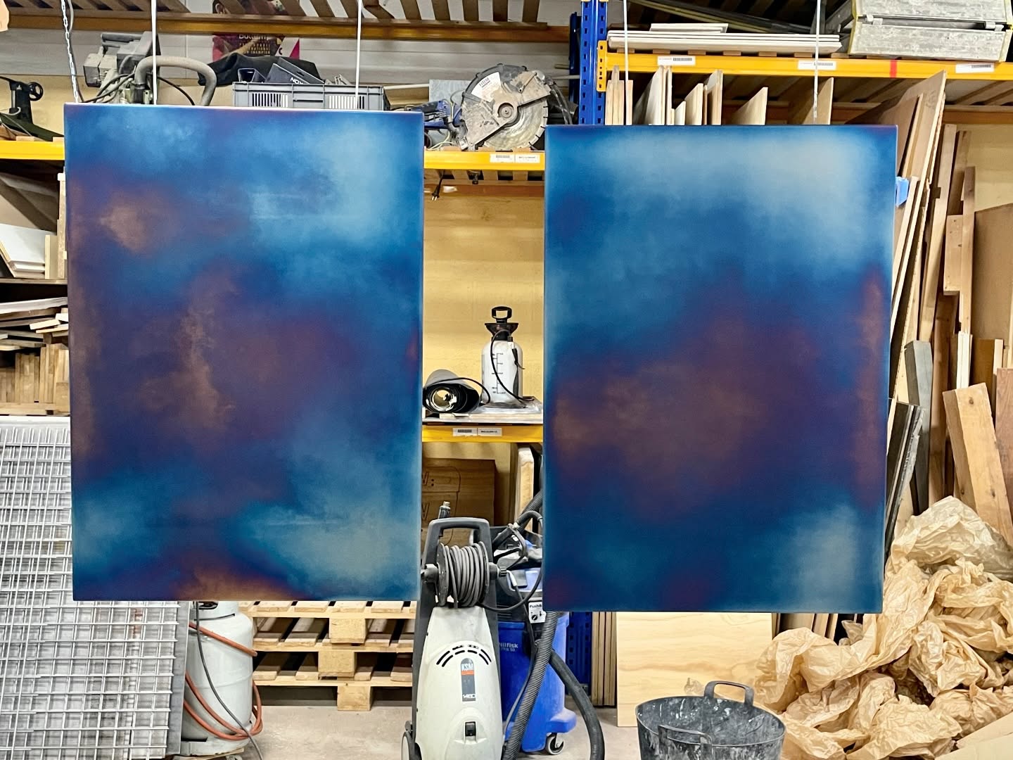 Making some new Temper steel panels today! Always fascinating to see how the color turns out.
New stock available soon from @vij5.nl