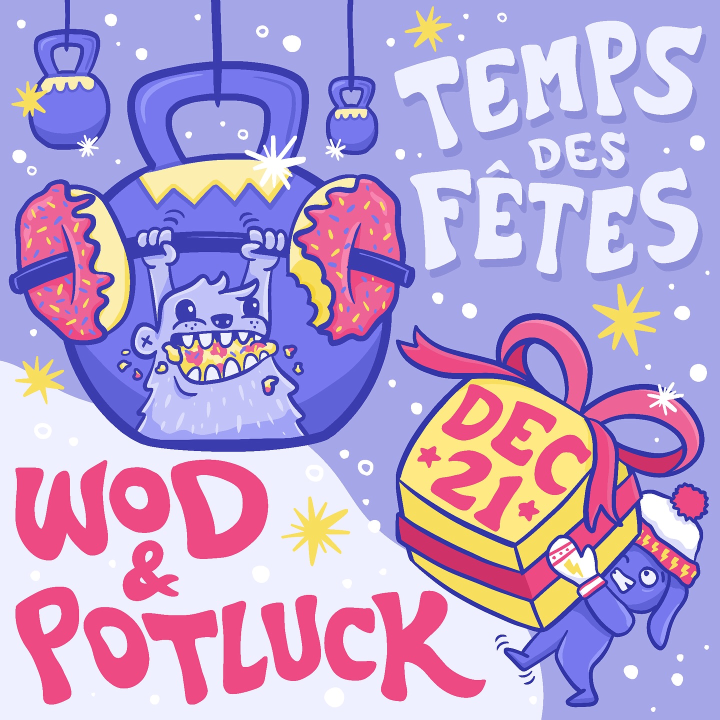 🌟Viens 🥳 fêter 🎉 avec nous le 21 Décembre 🗓️ avec un wod spéciale 🏋️🤩 et reste a 12h pour un Pot’Brunch🍳🥓🥞🍩
#pulsemontreal #happyholidays