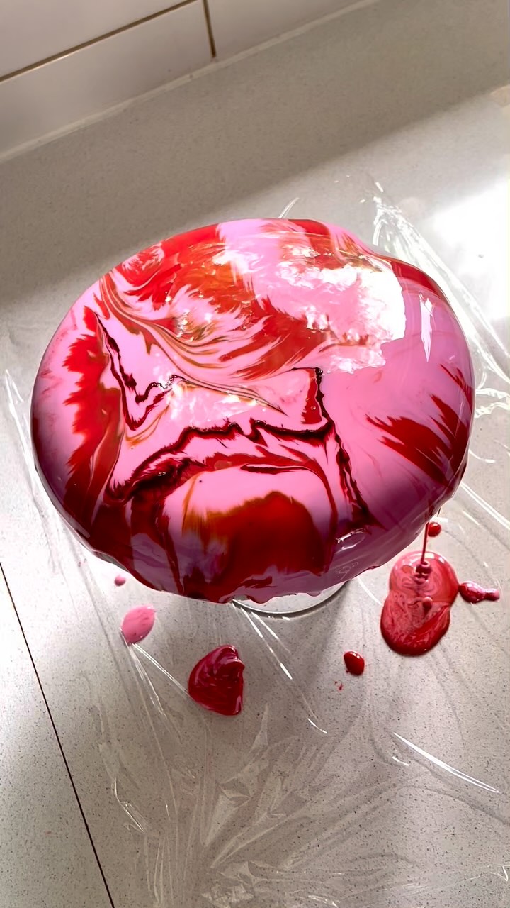 ~ Dark Chocolate Raspberry Entremet ~ Order yours for the holidays on www.prettylittlelayerstoronto.ca (link in bio)