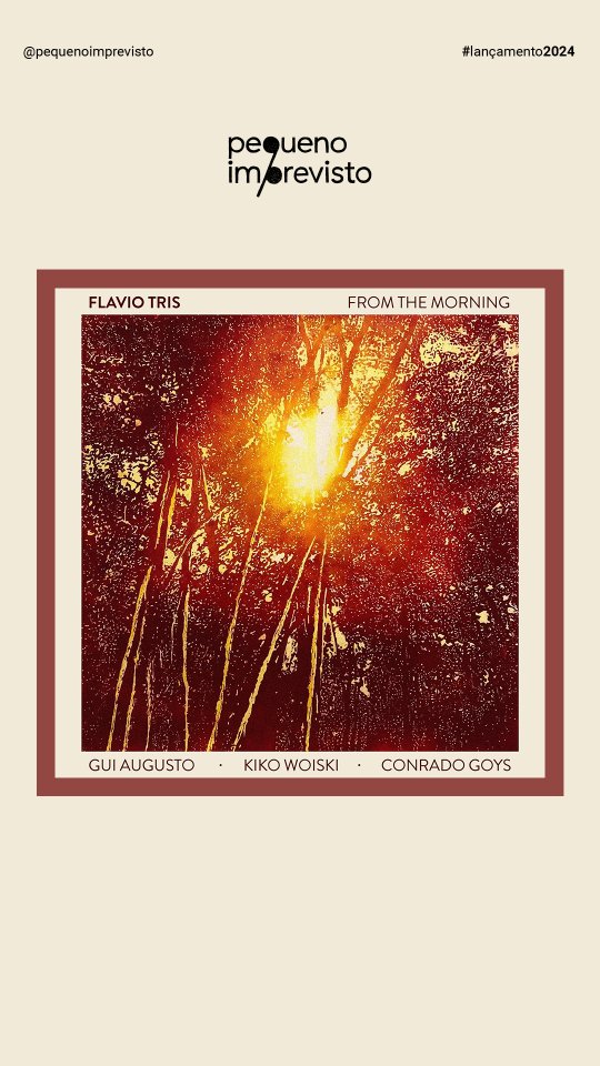 ⚡LANÇAMENTO⚡
𝙵𝚛𝚘𝚖 𝚃𝚑𝚎 𝙼𝚘𝚛𝚗𝚒𝚗𝚐 é a faixa que fecha o último disco do britânico Nick Drake, o clássico "Pink Moon", de 1972. Nesta versão, o músico paulistano Flavio Tris (voz e violão) recria a atmosfera solar e esperançosa da canção ao mesmo tempo em que adiciona novas camadas sonoras, criadas pela banda formada por Gui Augusto (percussão), Kiko Woiski (baixo) e Conrado Goys (guitarra).
Nestes 50 anos sem Nick Drake, lançamos esta canção em parceria com o 𝙽𝚒𝚌𝚔 𝙳𝚛𝚊𝚔𝚎: 𝙻𝚞𝚊 𝚁𝚘𝚜𝚊 – um projeto do nosso irmão e co-fundador do Pequeno Imprevisto: Eduardo Lemos-Martin ❤️ – para celebrar a VIDA e a obra deste incrível artista.
📢LINK NA BIO!
***
🗂️ Ficha técnica:
Flavio Tris @flaviotris - voz e violão
Gui Augusto @guiaugustomusica - percussão
Kiko Woiski @kikowoiski - baixo
Conrado Goys @conza01 - guitar
Produção Musical: Otávio Carvalho, Flavio Tris, Gui Augusto, Kiko Woiski e Conrado Goys
Gravado, Mixado e Masterizado por Otávio Carvalho @azulone no Submarino Fantástico
Foto da Capa: Kilian Glasner @kilian_glasner
Capa: Pamela Prudente @pam.prudente
A&R Pequeno Imprevisto: Eduardo Lemos-Martin e Otávio Carvalho
Imprensa: Eduardo Lemos-Martin @eduardolemosmartin
Design e Comunicação: Pamela Prudente
Distribuição: @tratorebr